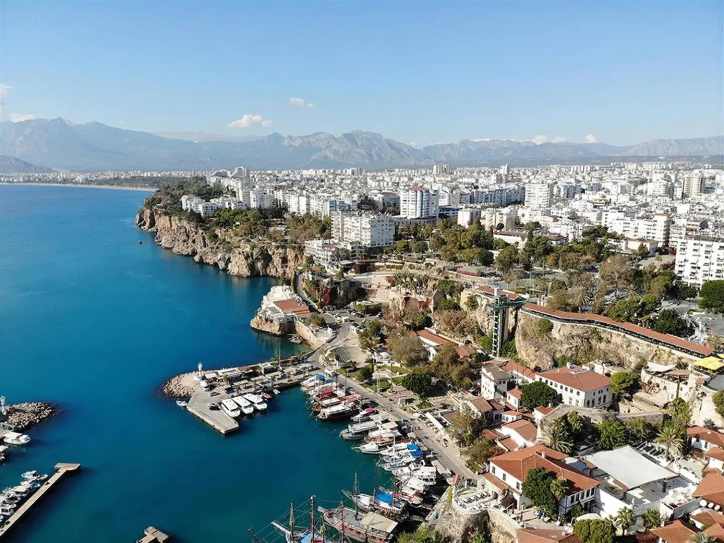 Beach, Bird's-eye View in Sky Kamer Hotel Antalya