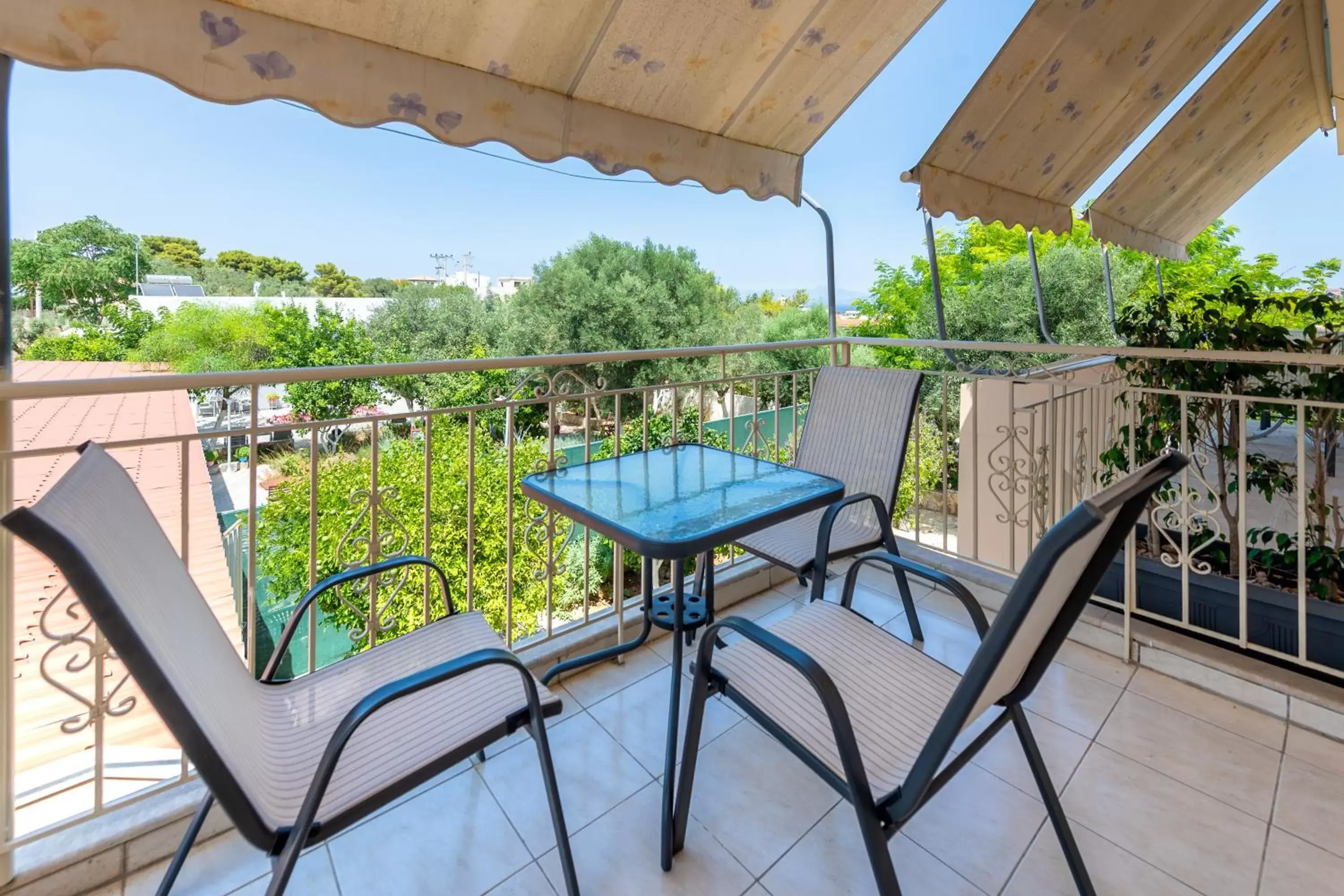 Balcony/Terrace in Apartments Tina FREE transfer from-to the airport