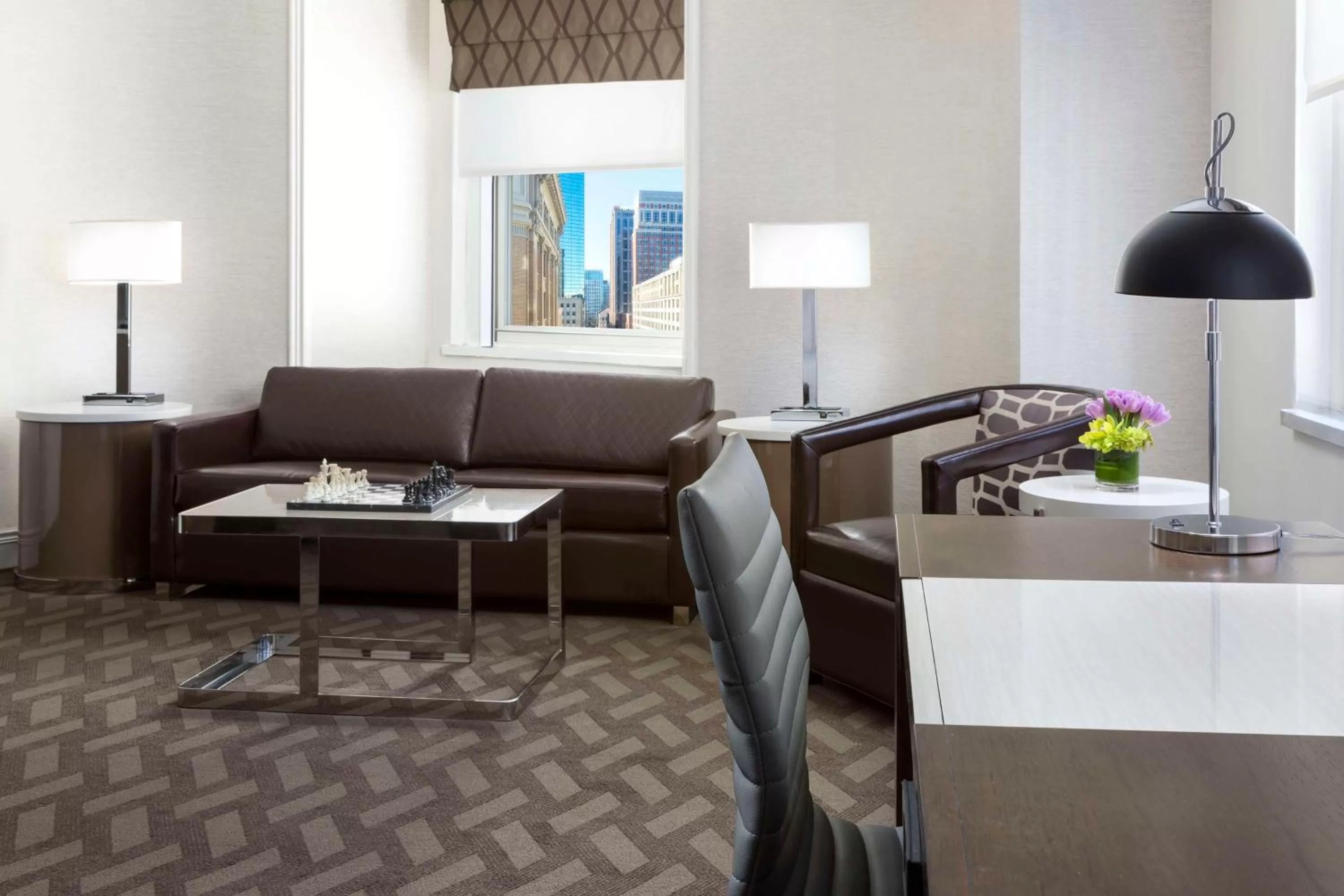 Living room in Hilton Boston Park Plaza