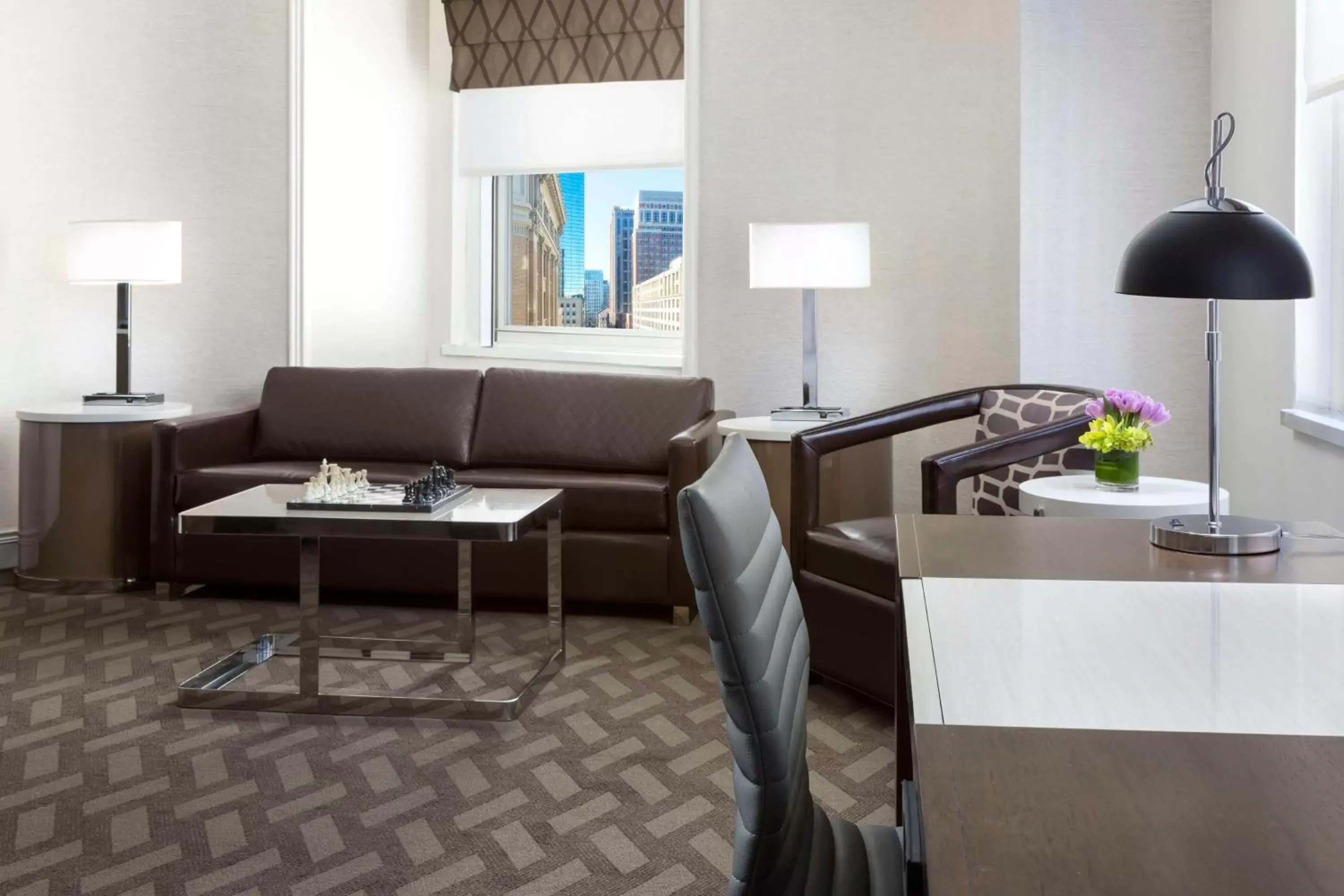 Queen Studio Suite with Sofa Bed in Hilton Boston Park Plaza Queen Studio Suite with Sofa Bed in Hilton Boston Park Plaza