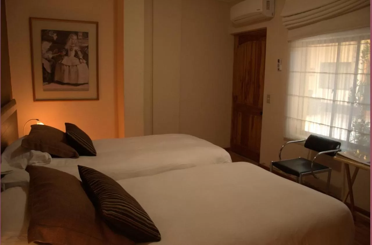 Bed in Hotel Puerto de Vega