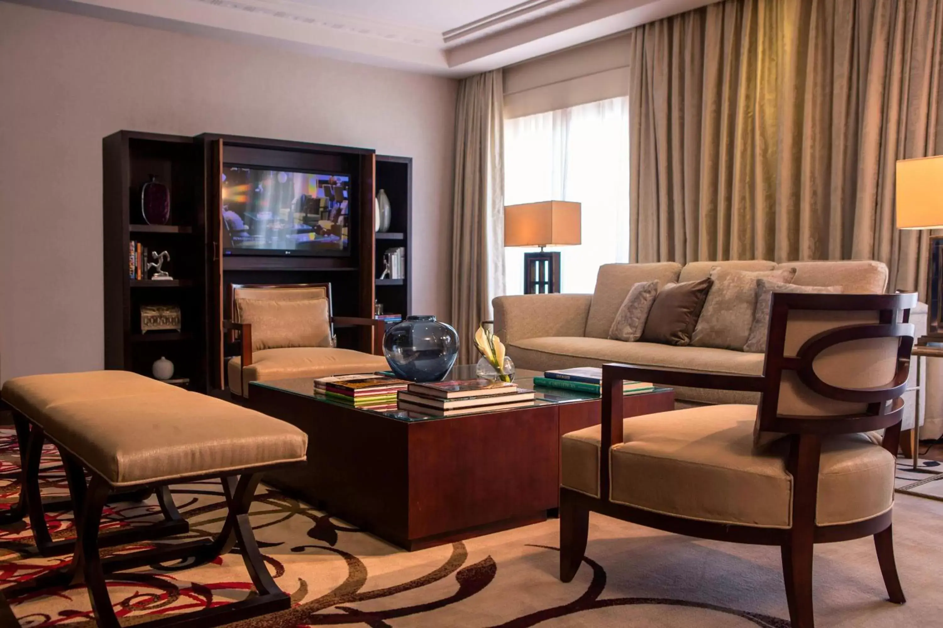 Living room, Seating Area in Renaissance Cairo Mirage City Hotel