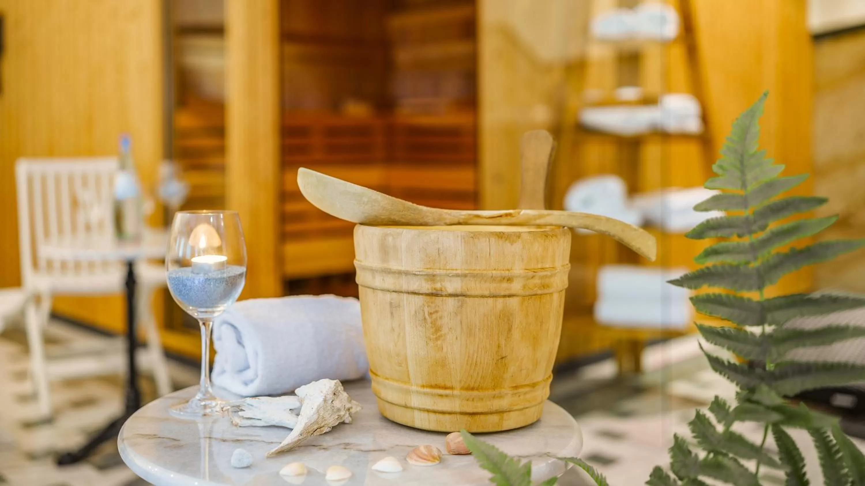 Sauna in Seepark Hotel am Wandlitzsee