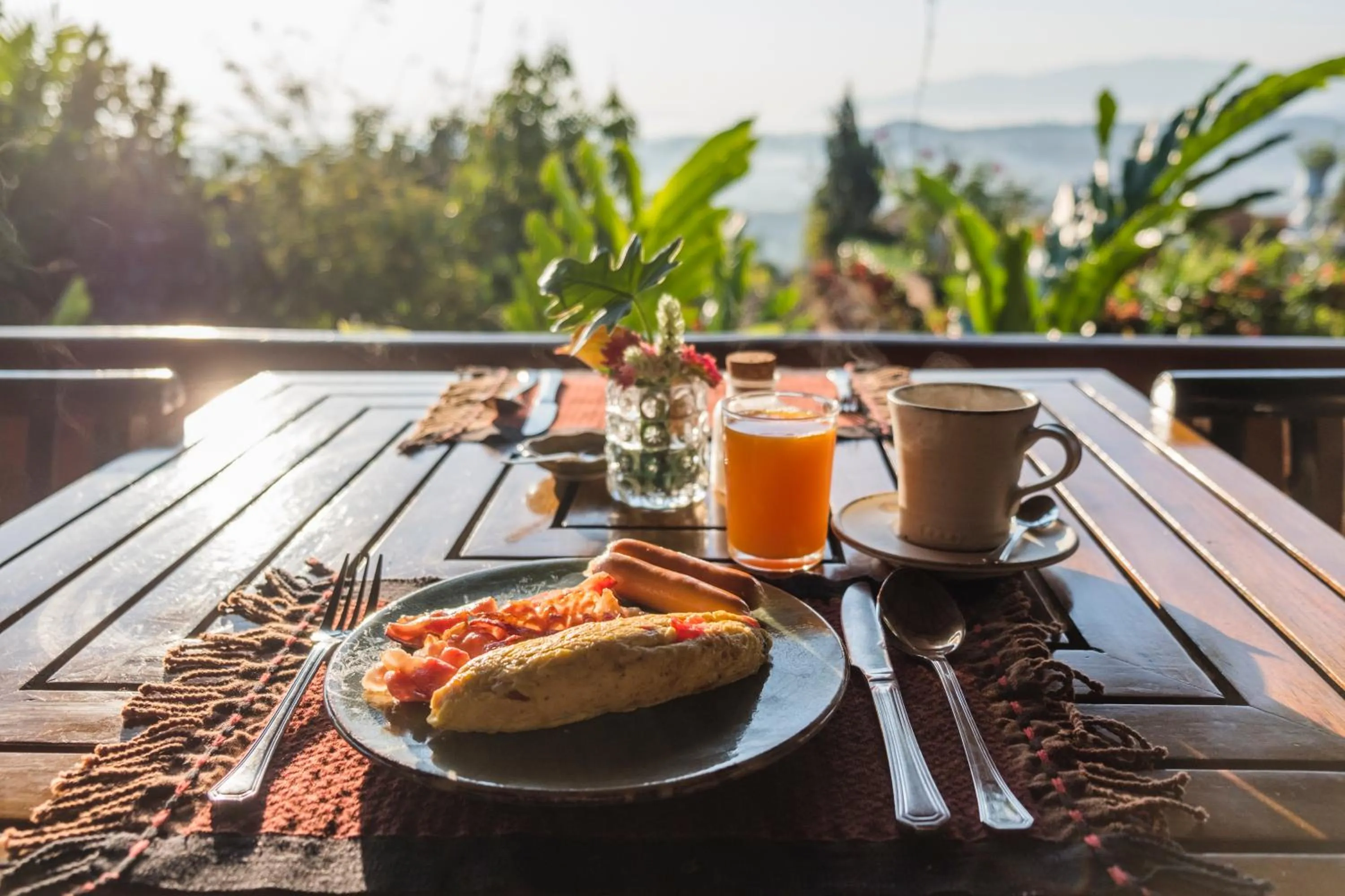 Buffet breakfast in Phu Chaisai Chiang Rai Mountain Resort
