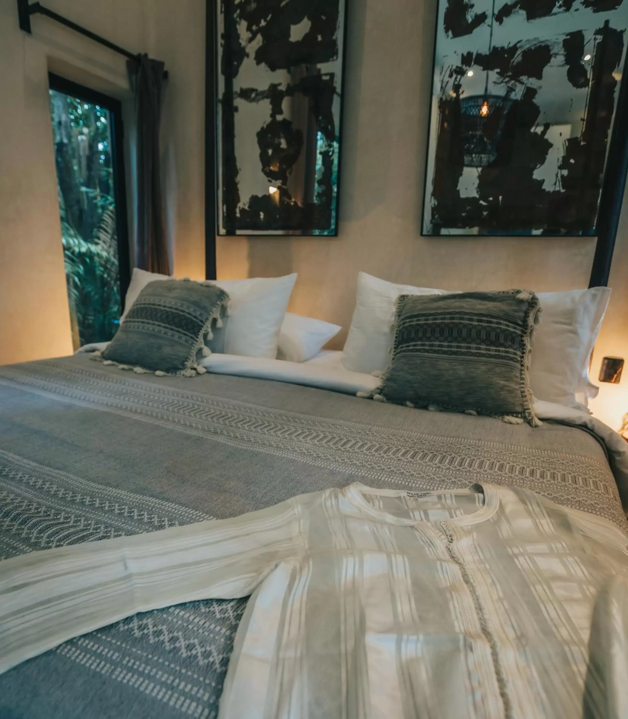 Bed in Ambre & Epices Jungle Hotel & Spa