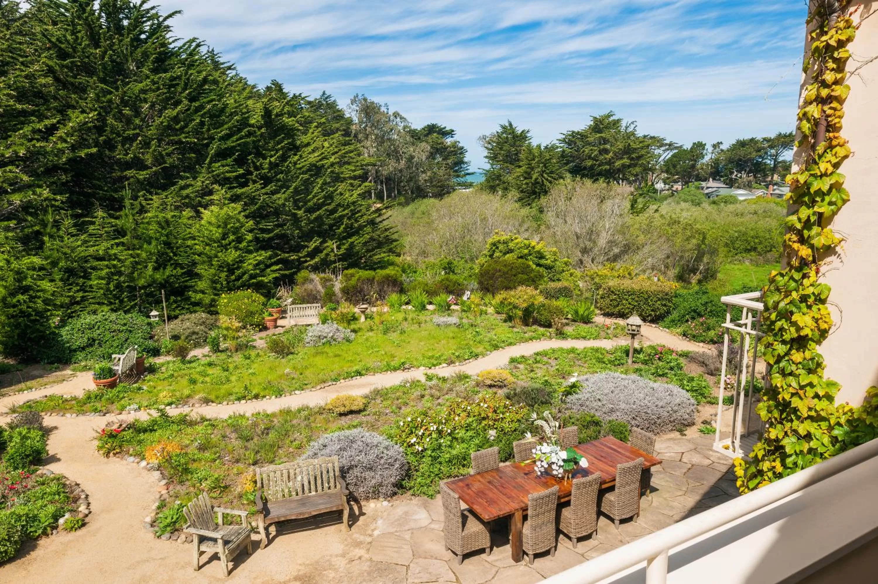 Bird's eye view in Seal Cove Inn