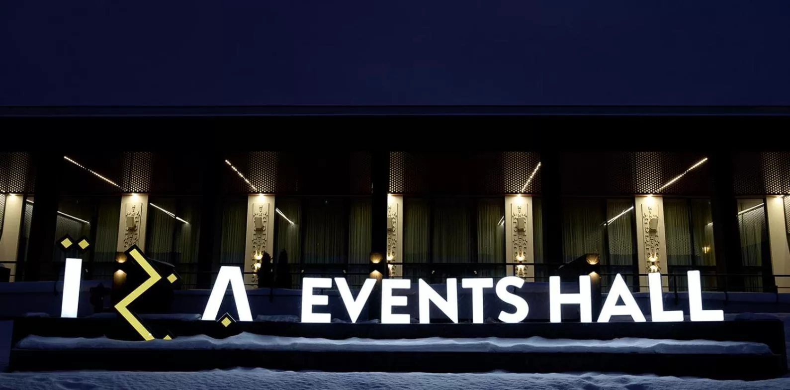 Property building, Property Logo/Sign in Iza Hotel