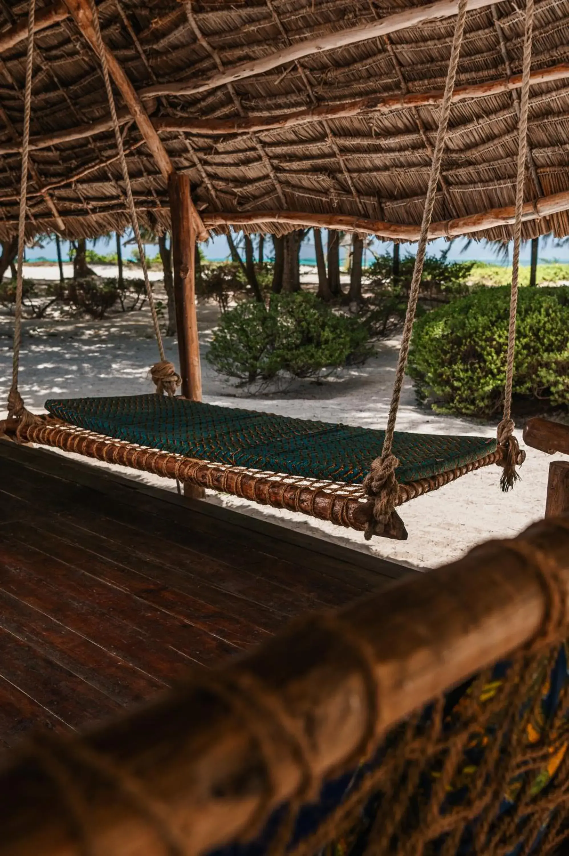 Seating area in Hakuna Majiwe Beach Lodge Zanzibar