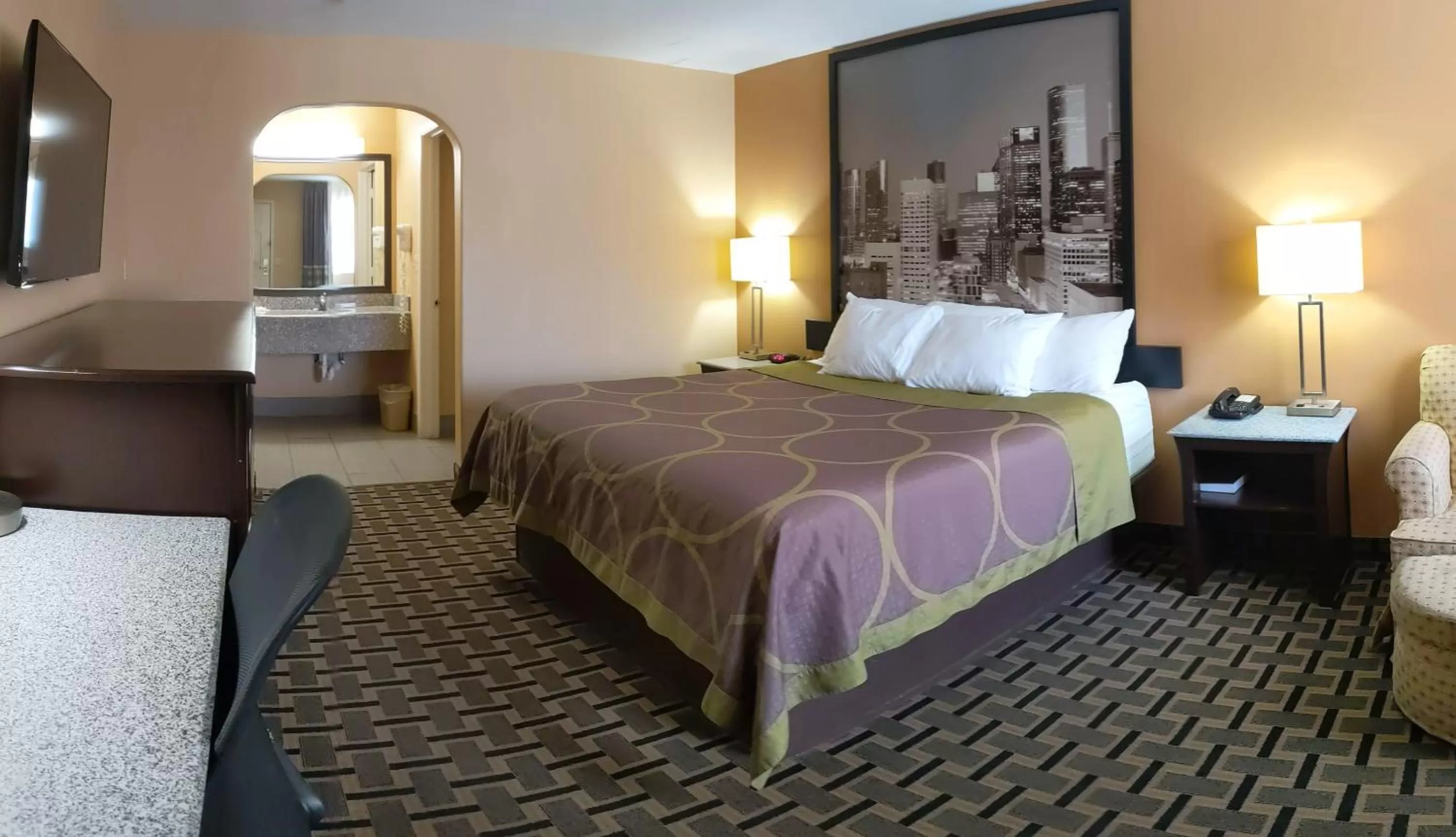 Photo of the whole room in Super 8 by Wyndham Willowbrook Houston