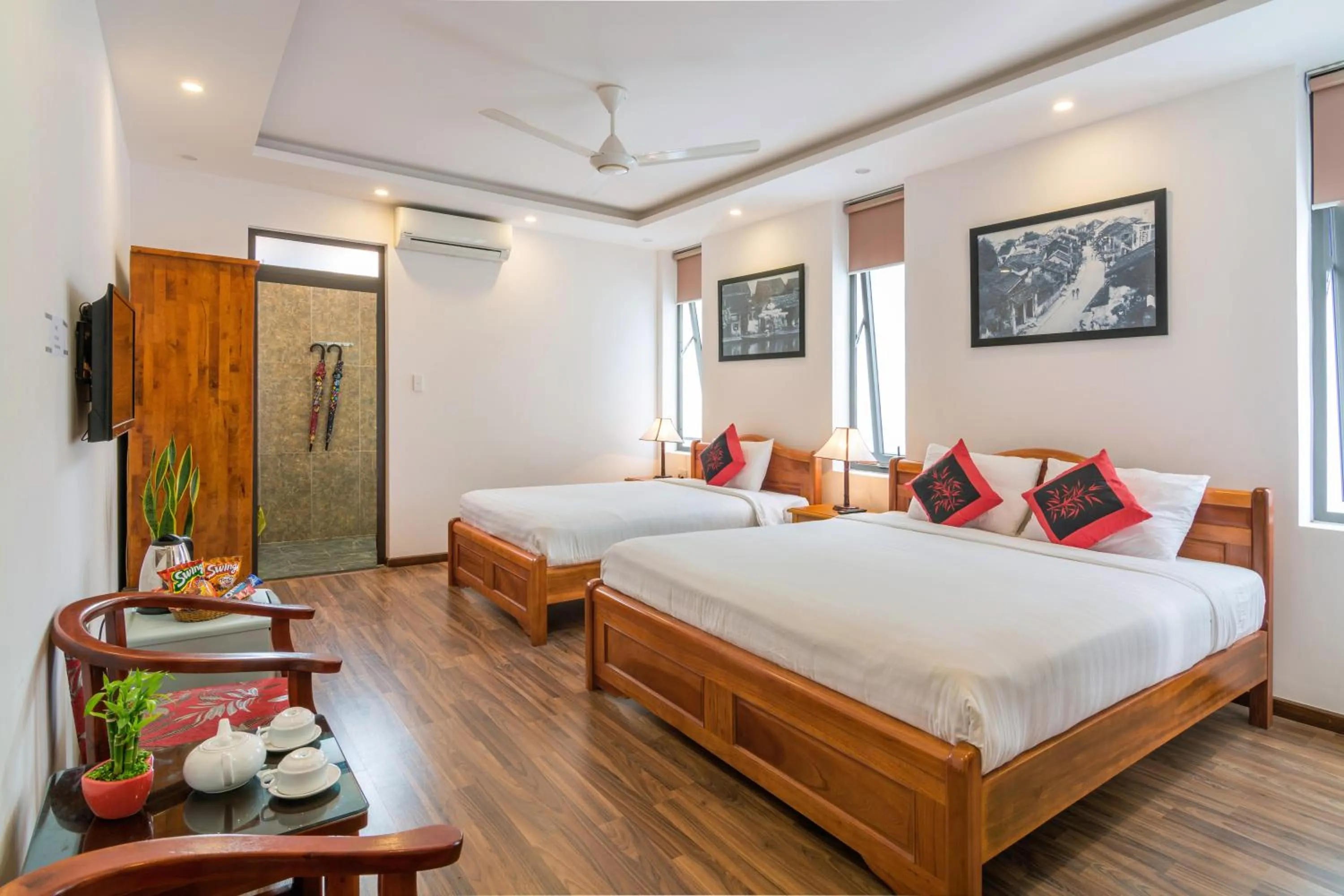 Bedroom, Bed in An Bang Beach Dolphin Homestay