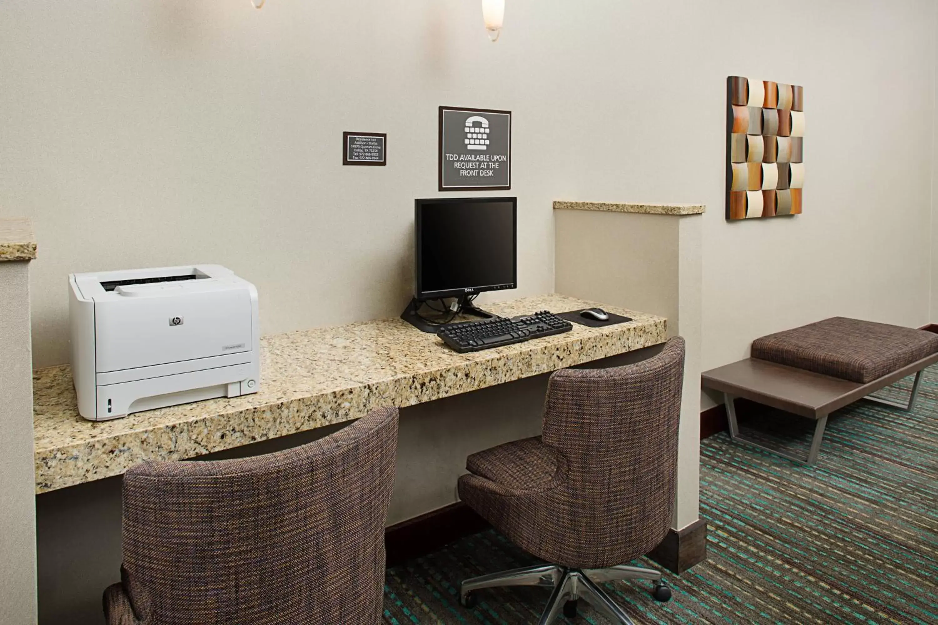 Business facilities, TV/Entertainment Center in Residence Inn Dallas Addison/Quorum Drive