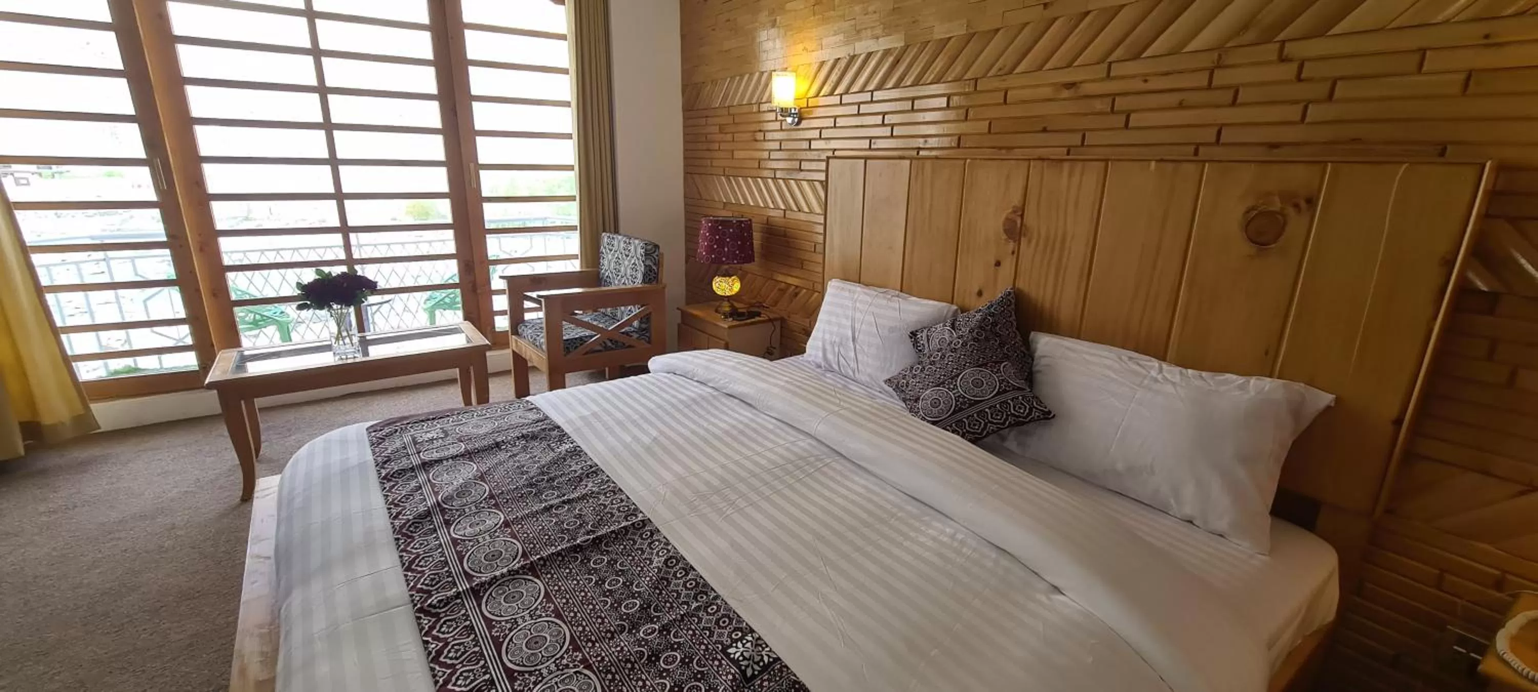 Bedroom in Indus Lodges Gilgit