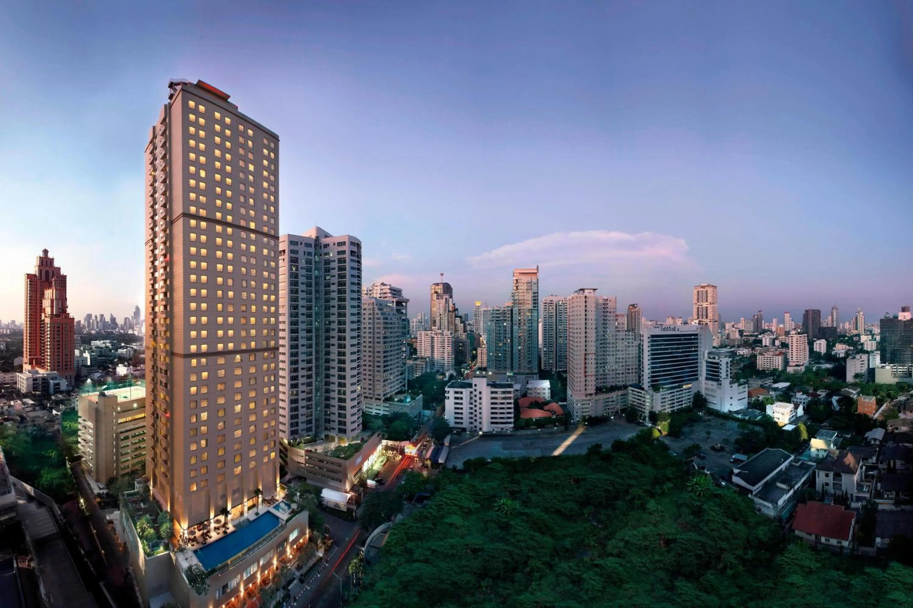 Property building in Marriott Executive Apartments Sukhumvit Park, Bangkok