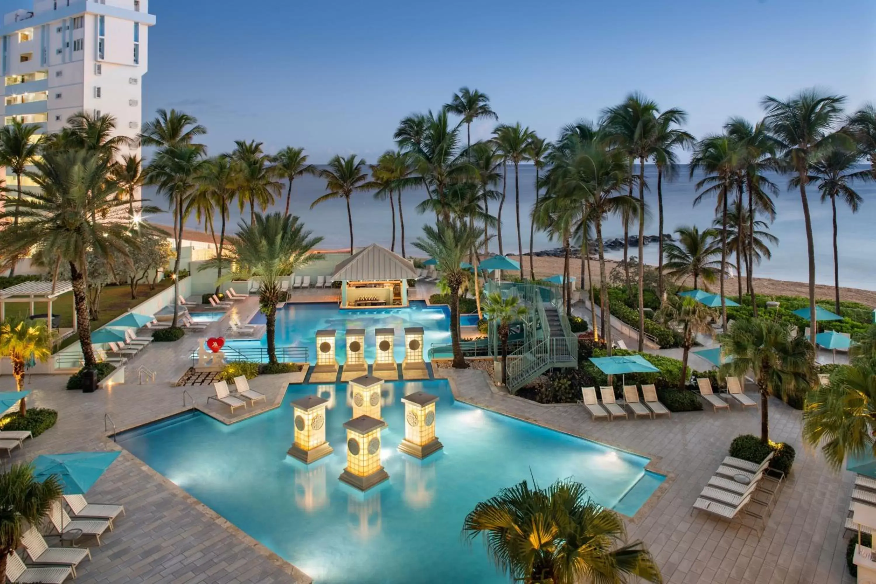 Swimming pool, Pool View in San Juan Marriott Resort and Stellaris Casino