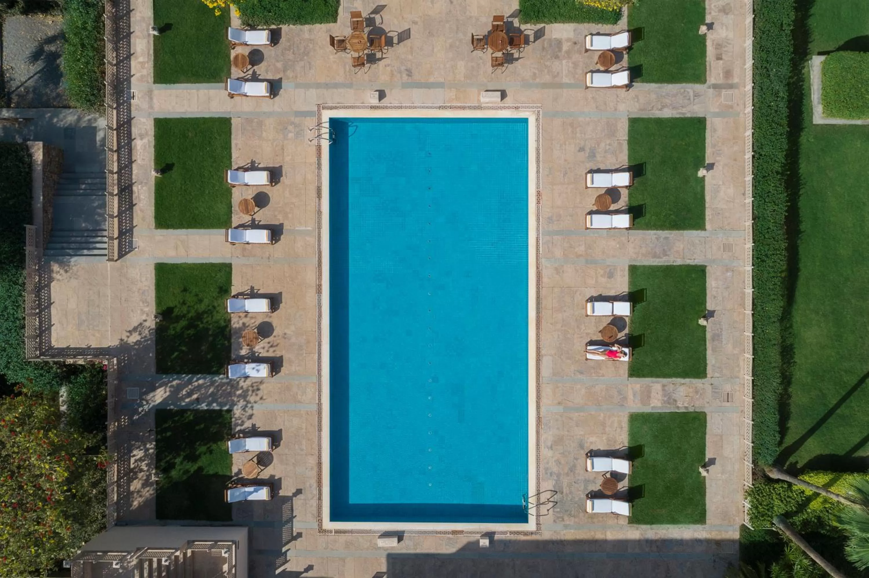 Pool view in Trident Udaipur