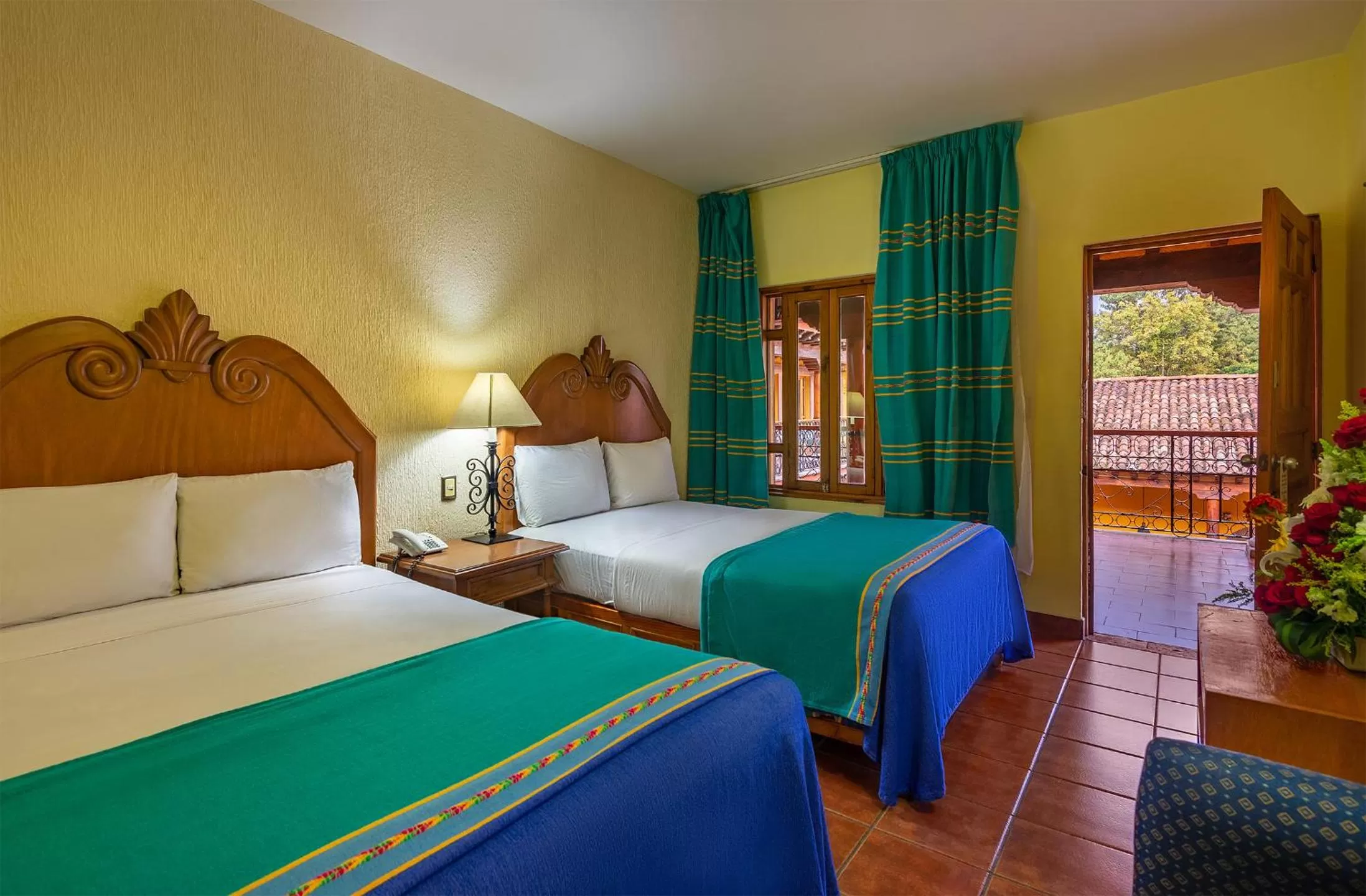 Bed in Hotel la Parroquia