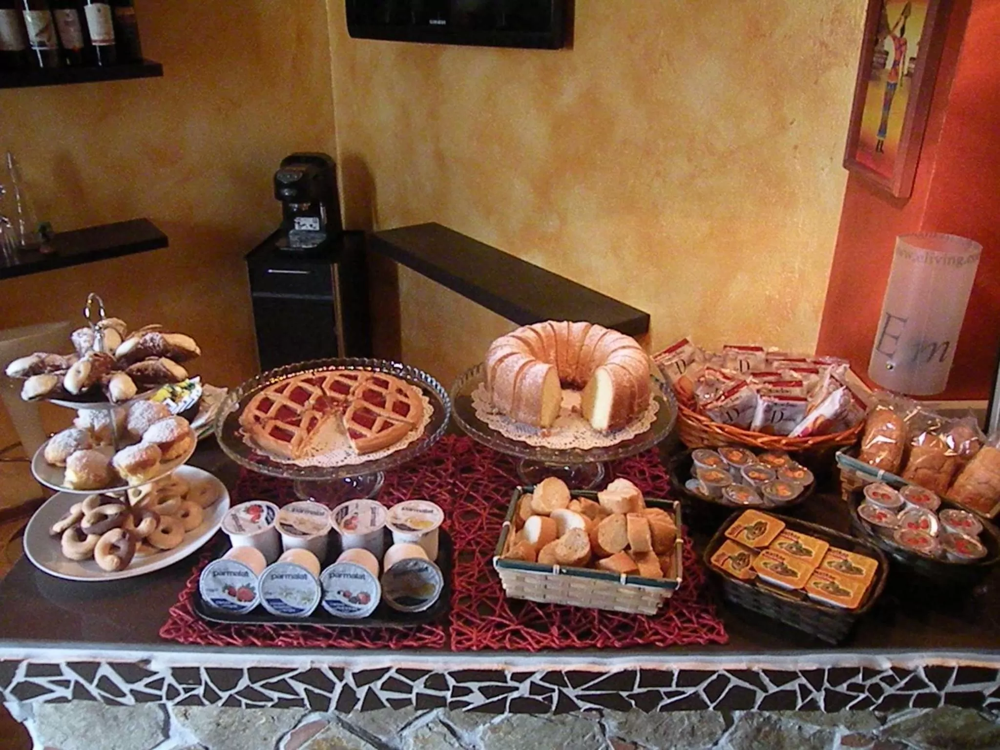 Food close-up in Hostel Josef