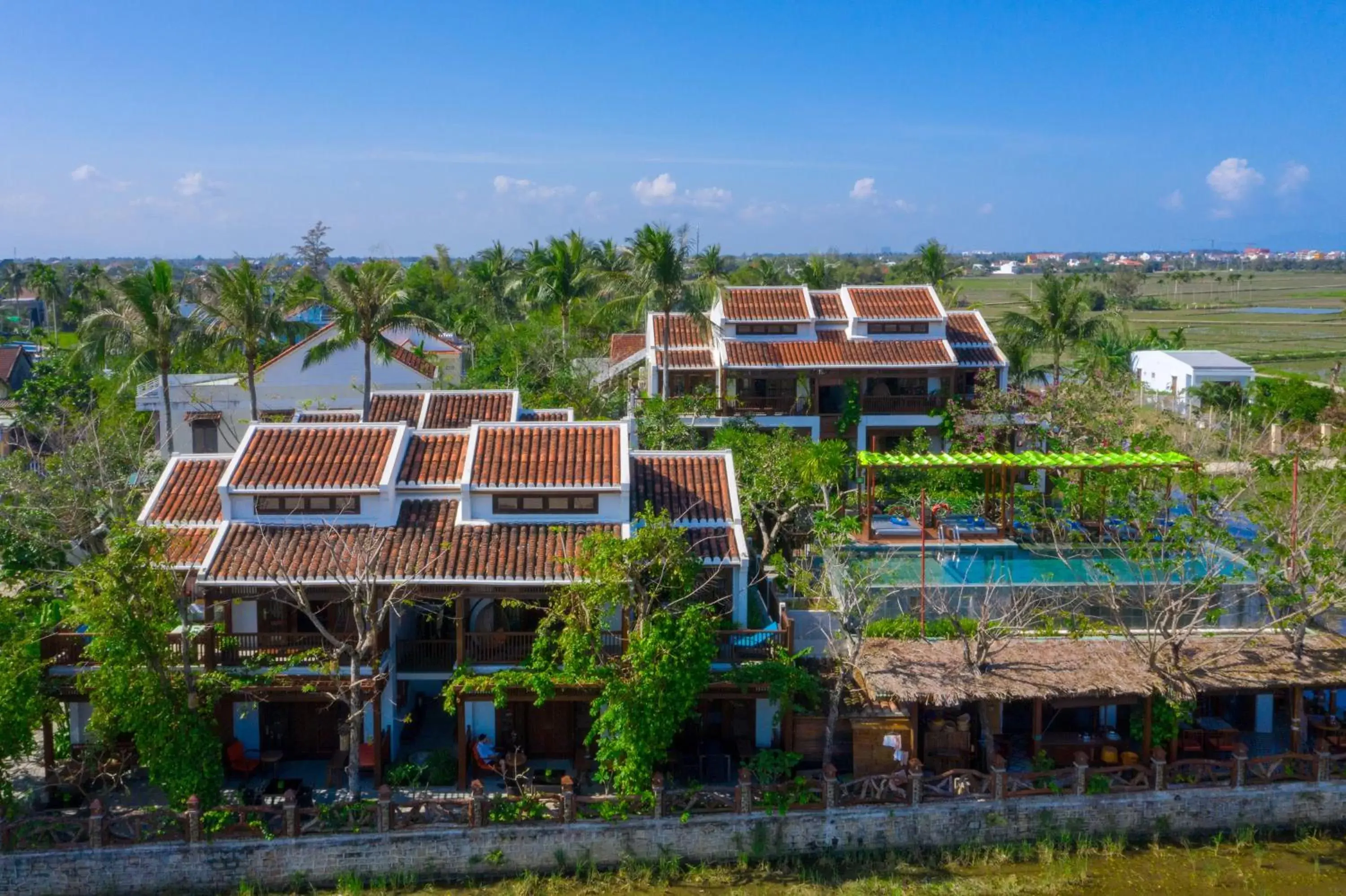Swimming pool, Bird's-eye View in Hoi An Chic - Green Retreat