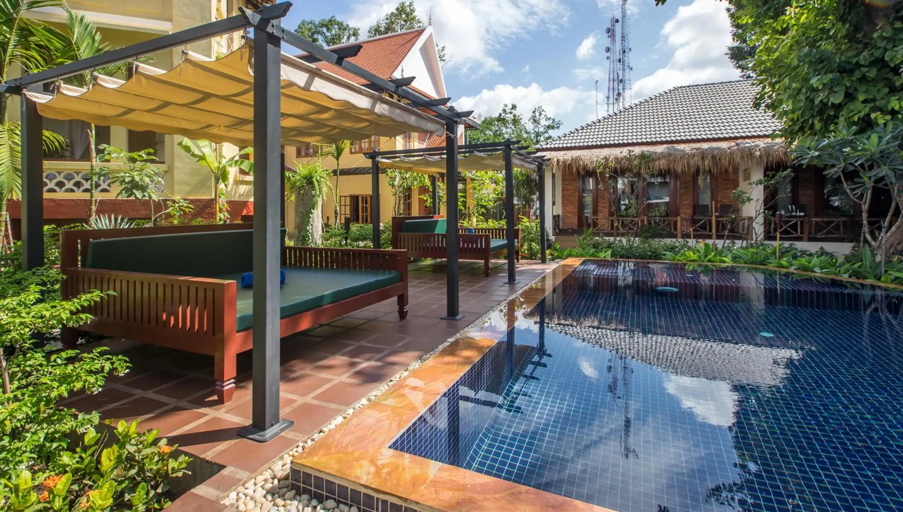 Swimming Pool in La Rivière d' Angkor Resort