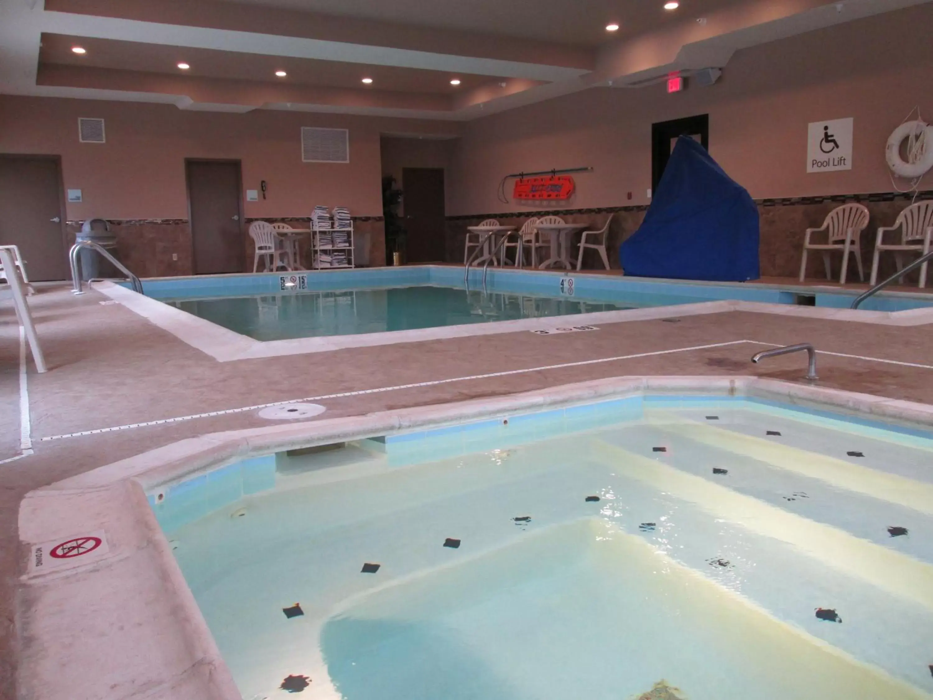 Swimming pool in Holiday Inn Express Cloverdale - Greencastle, an IHG Hotel