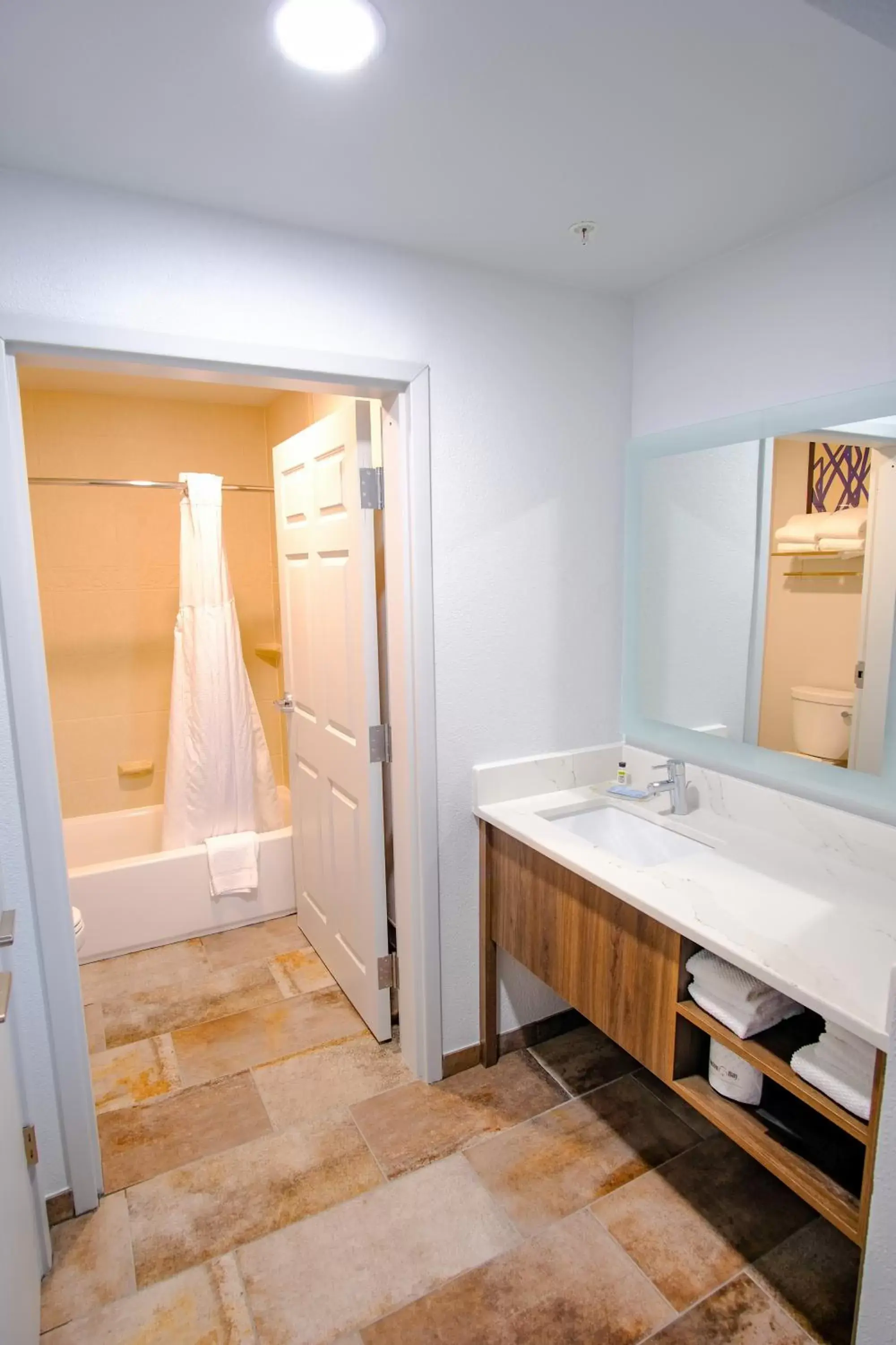 Bathroom in Staybridge Suites Quantico-Stafford by IHG Bathroom in Staybridge Suites Quantico-Stafford by IHG