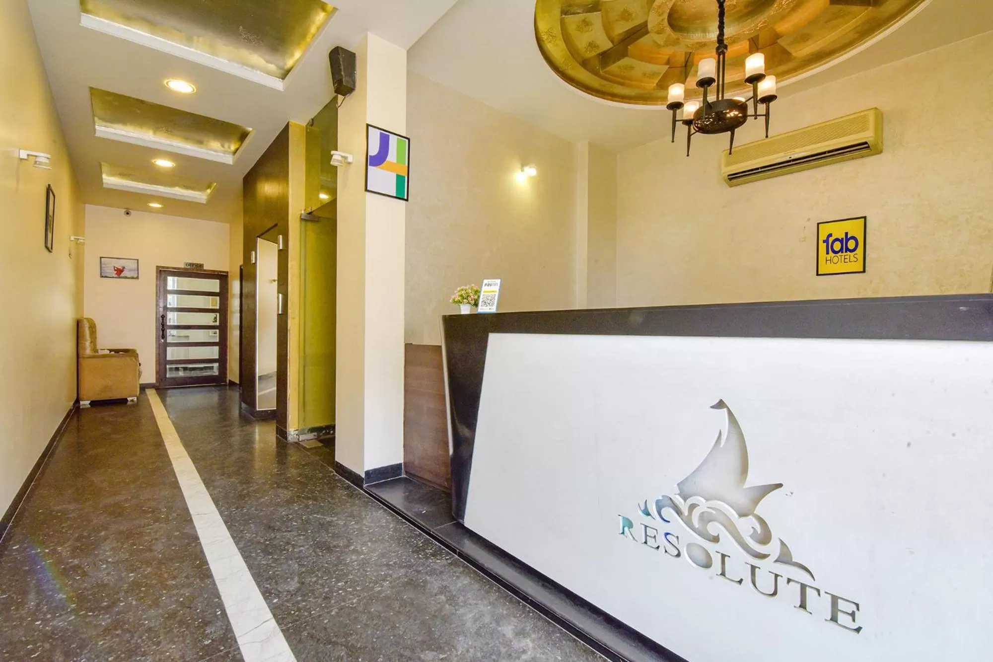 Lobby or reception in FabHotel Resolute Gopalpura