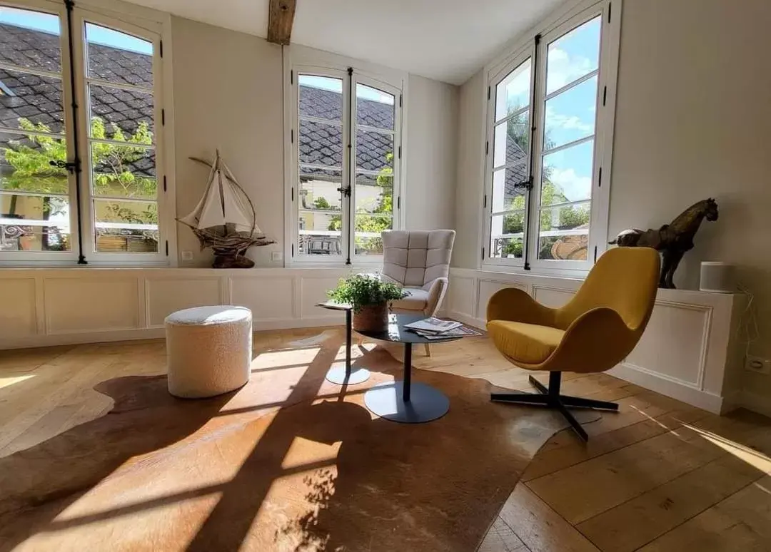 Living room, Seating Area in Maison d'hôtes du Jardin