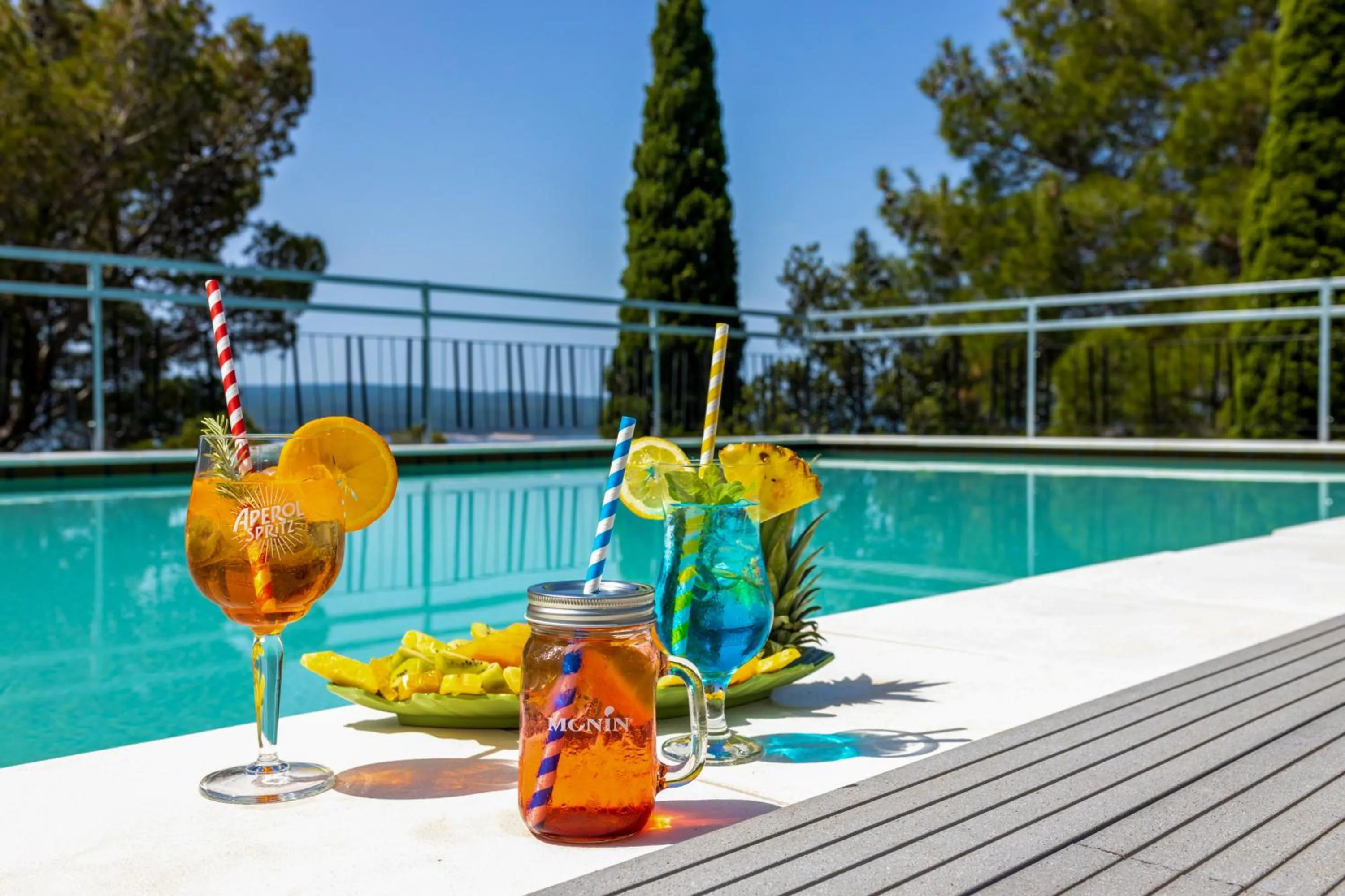 Pool view in Hotel Ad Turres