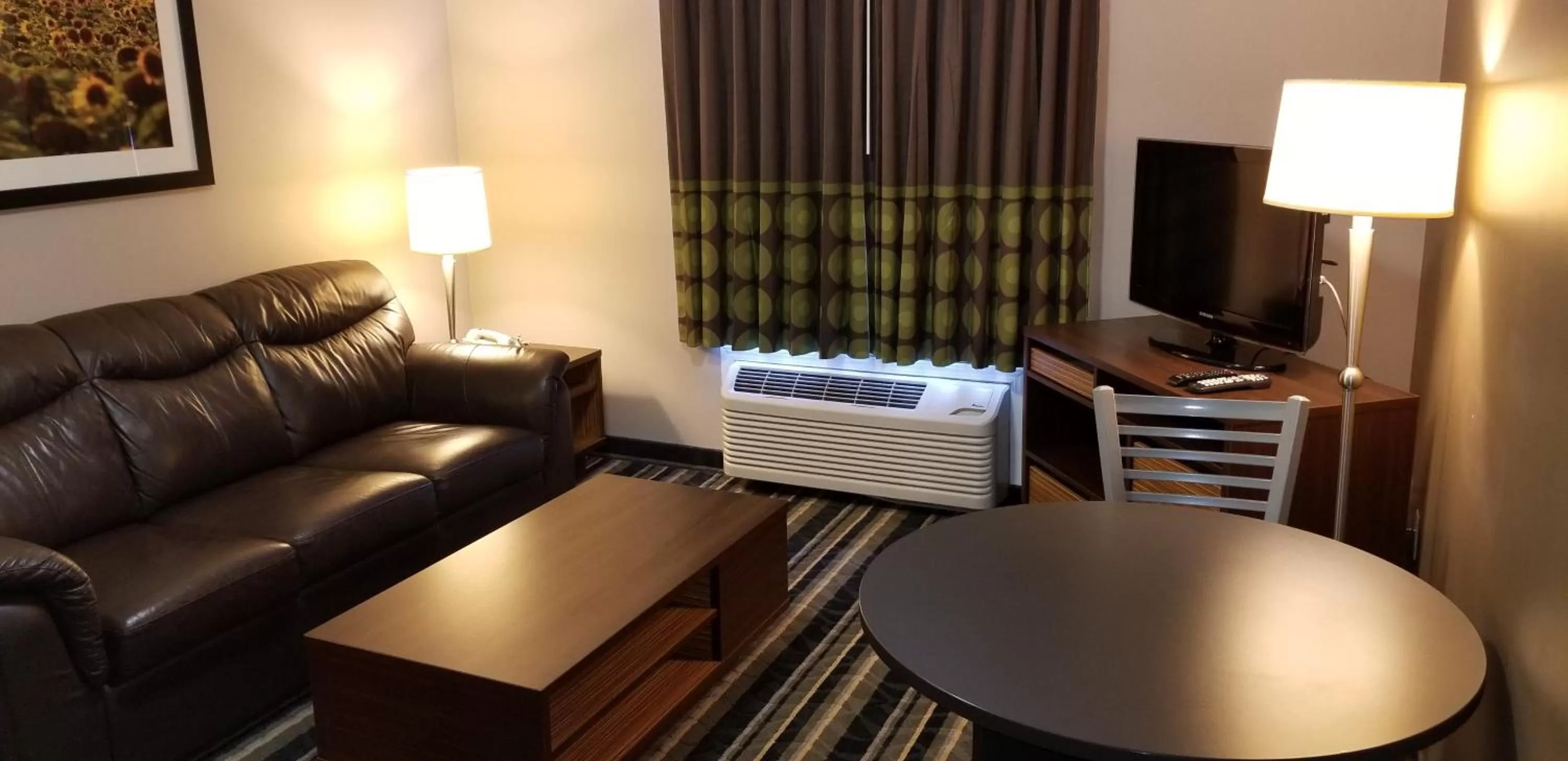 Living room in Super 8 by Wyndham Brandon MB