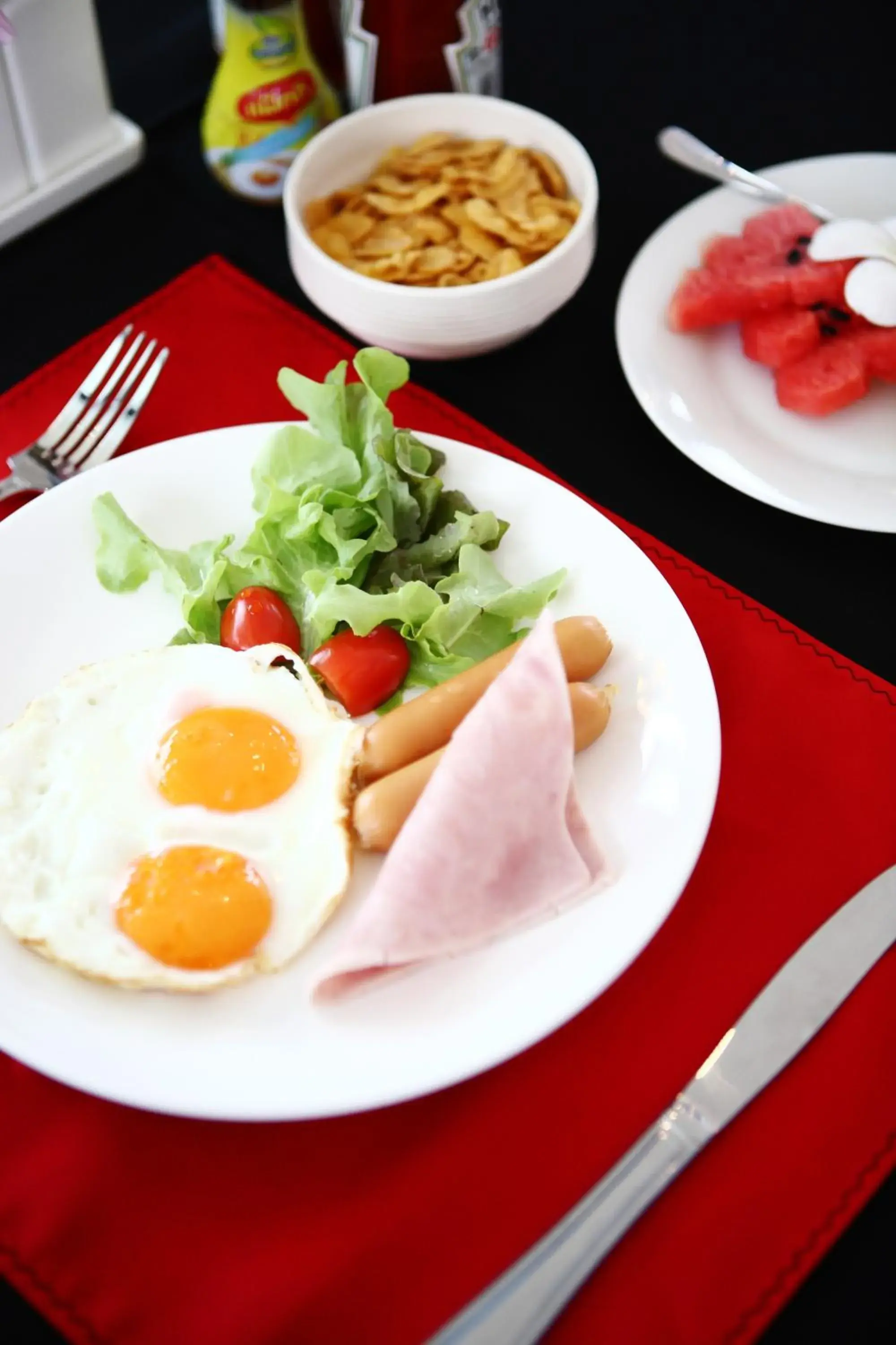 American breakfast, Food in The Malika Hotel - SHA Extra Plus