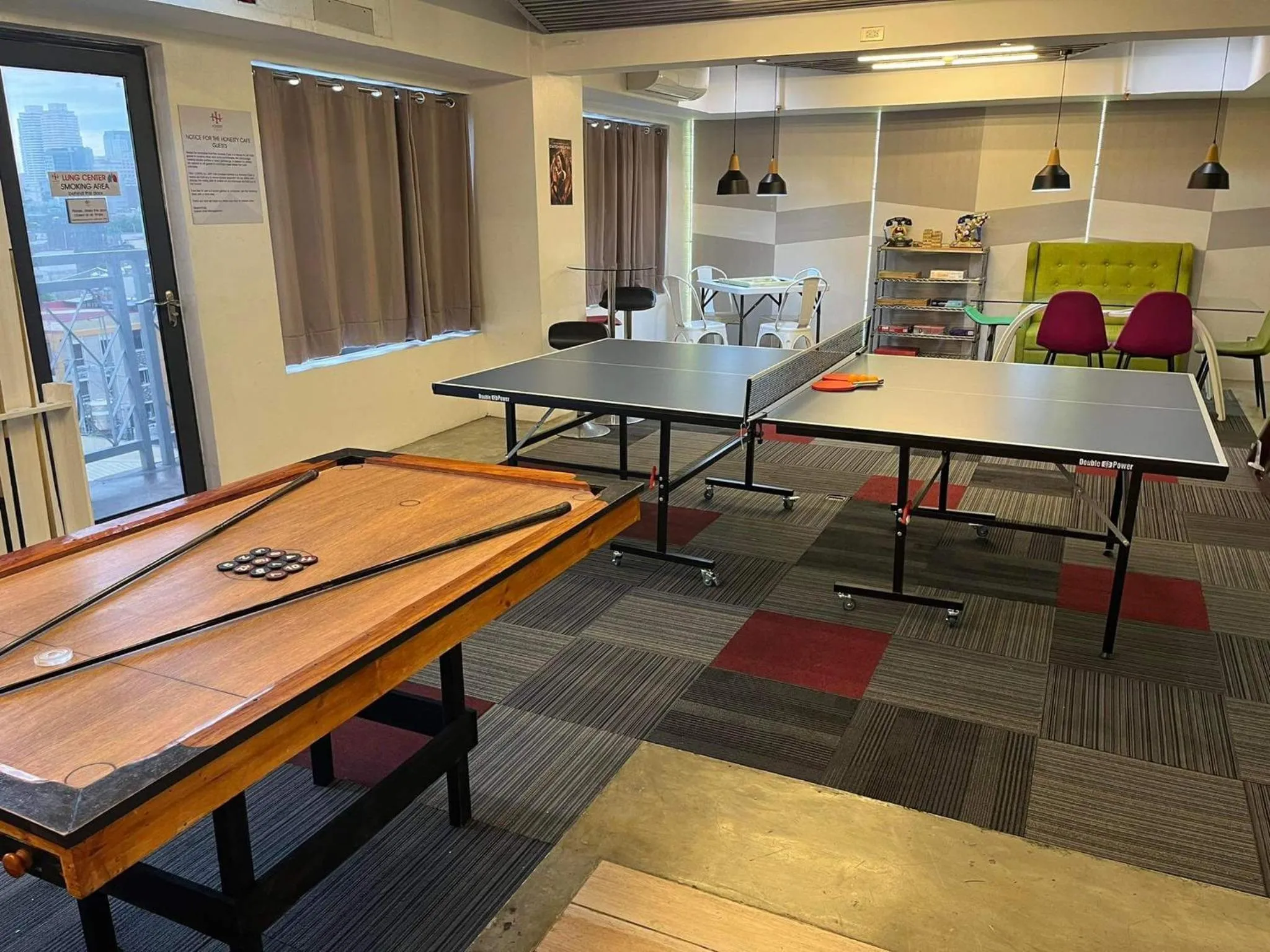 Game Room in Heroes Hotel