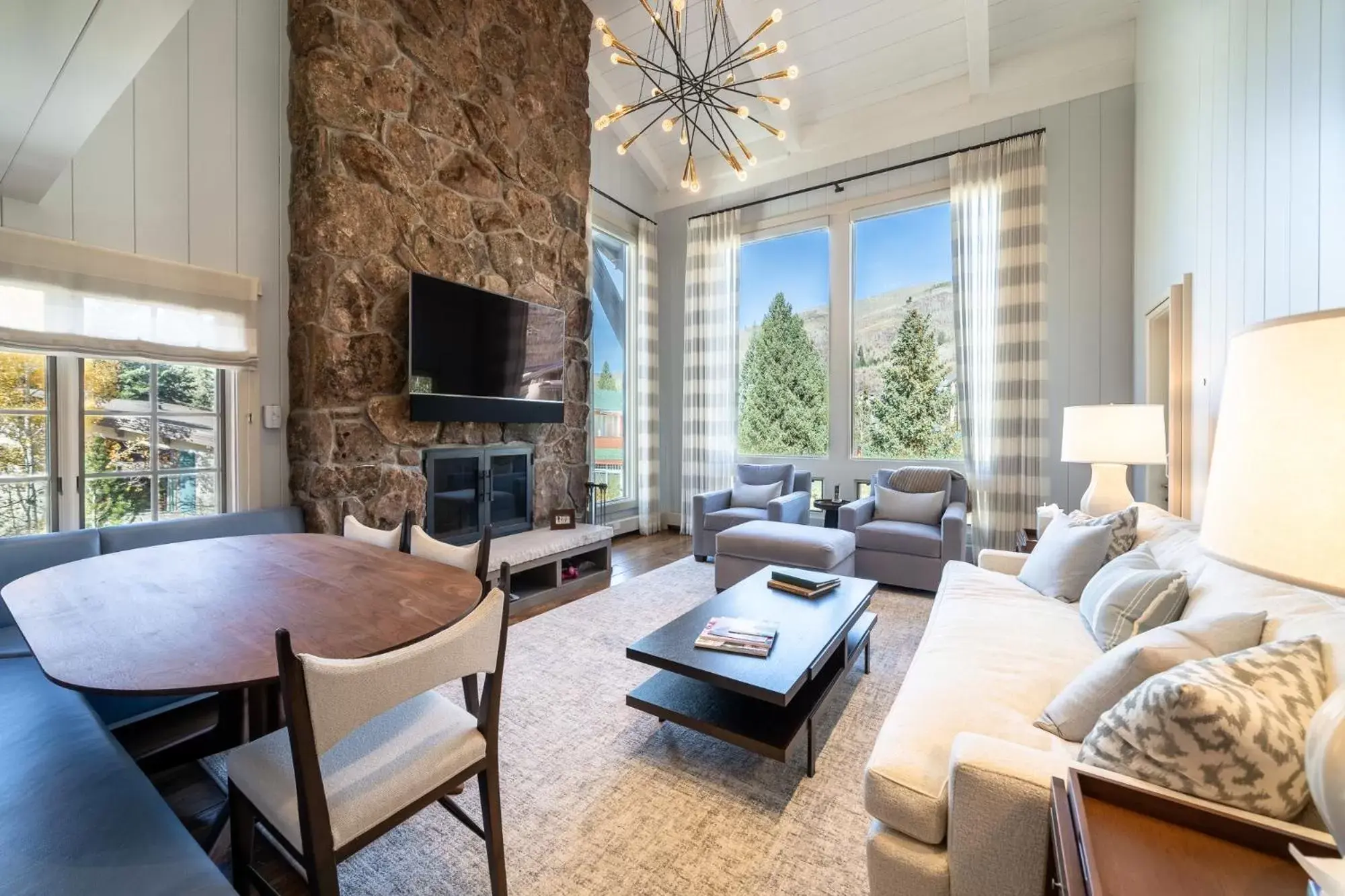 Living room, Seating Area in Lodge at Vail Condominiums