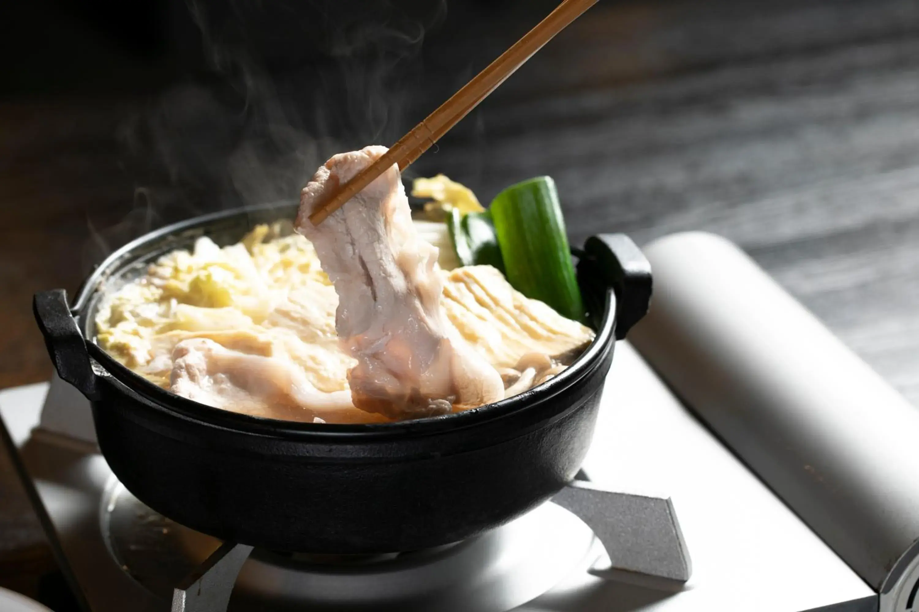 Food close-up in Hatcho no Yu Hot Spring Ryokan