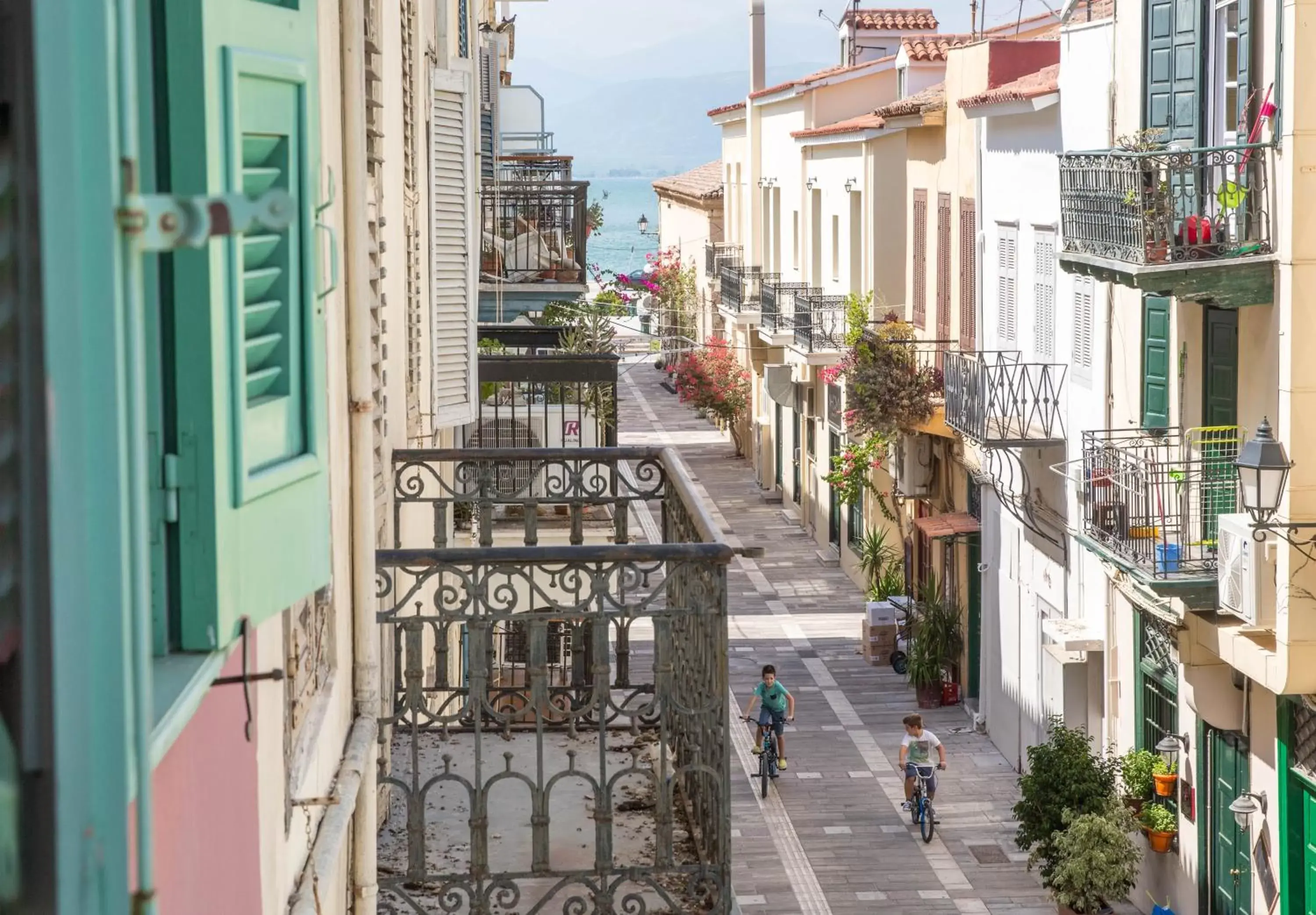 City view, Balcony/Terrace in Amymone and Adiandi