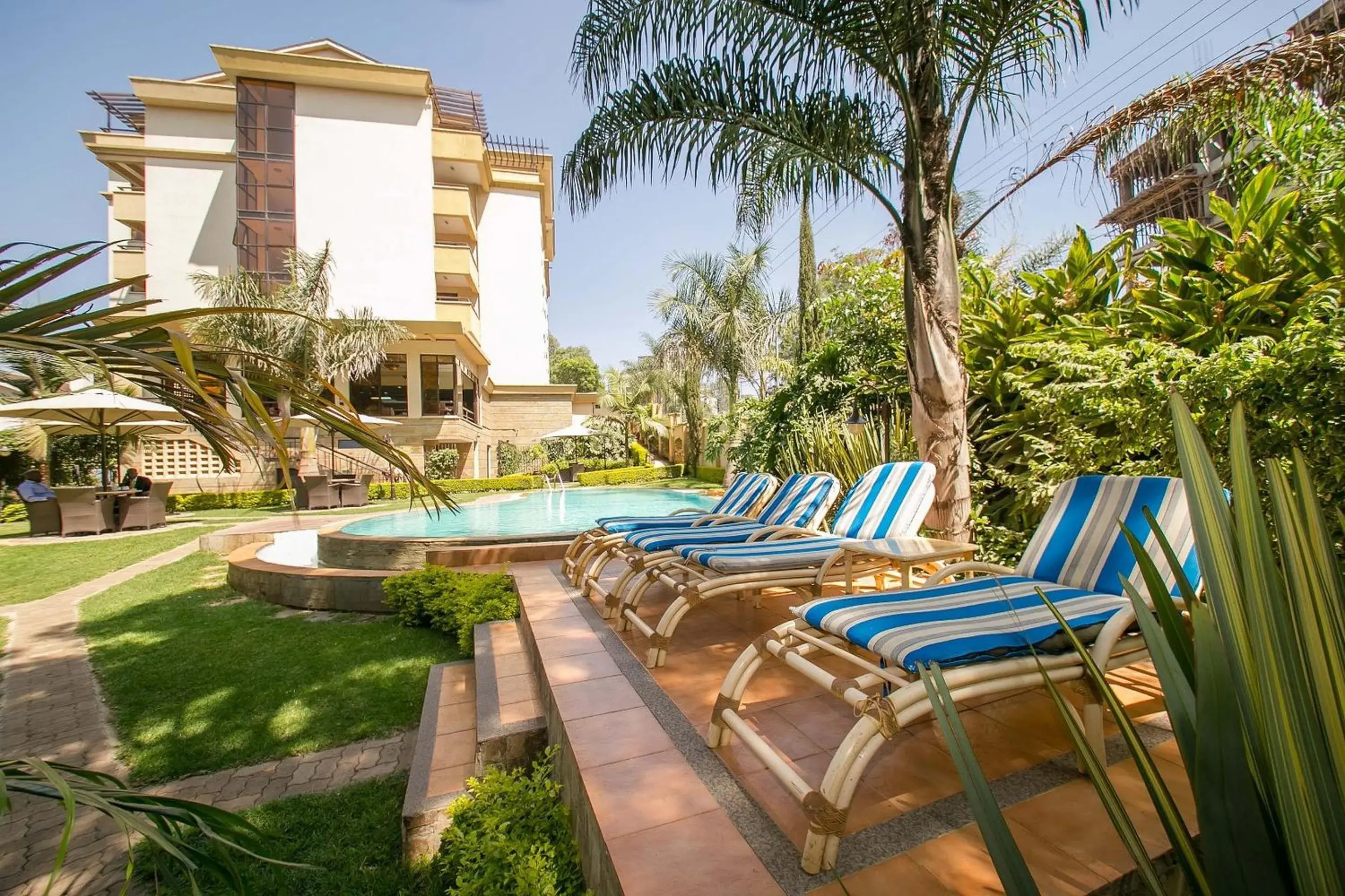 Garden, Swimming Pool in Waridi Paradise Hotel and Suites