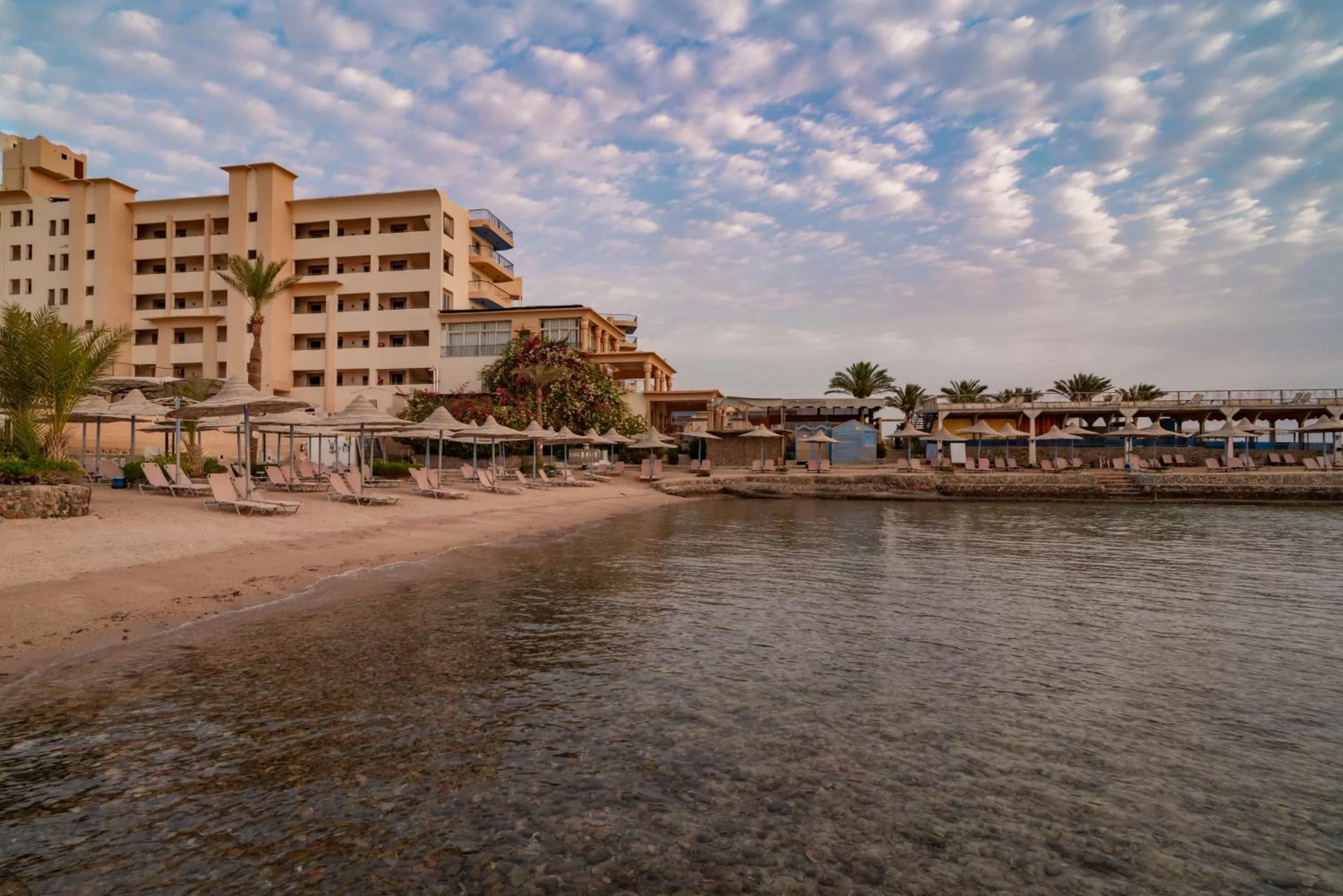 Natural landscape in King Tut Aqua Park Beach Resort