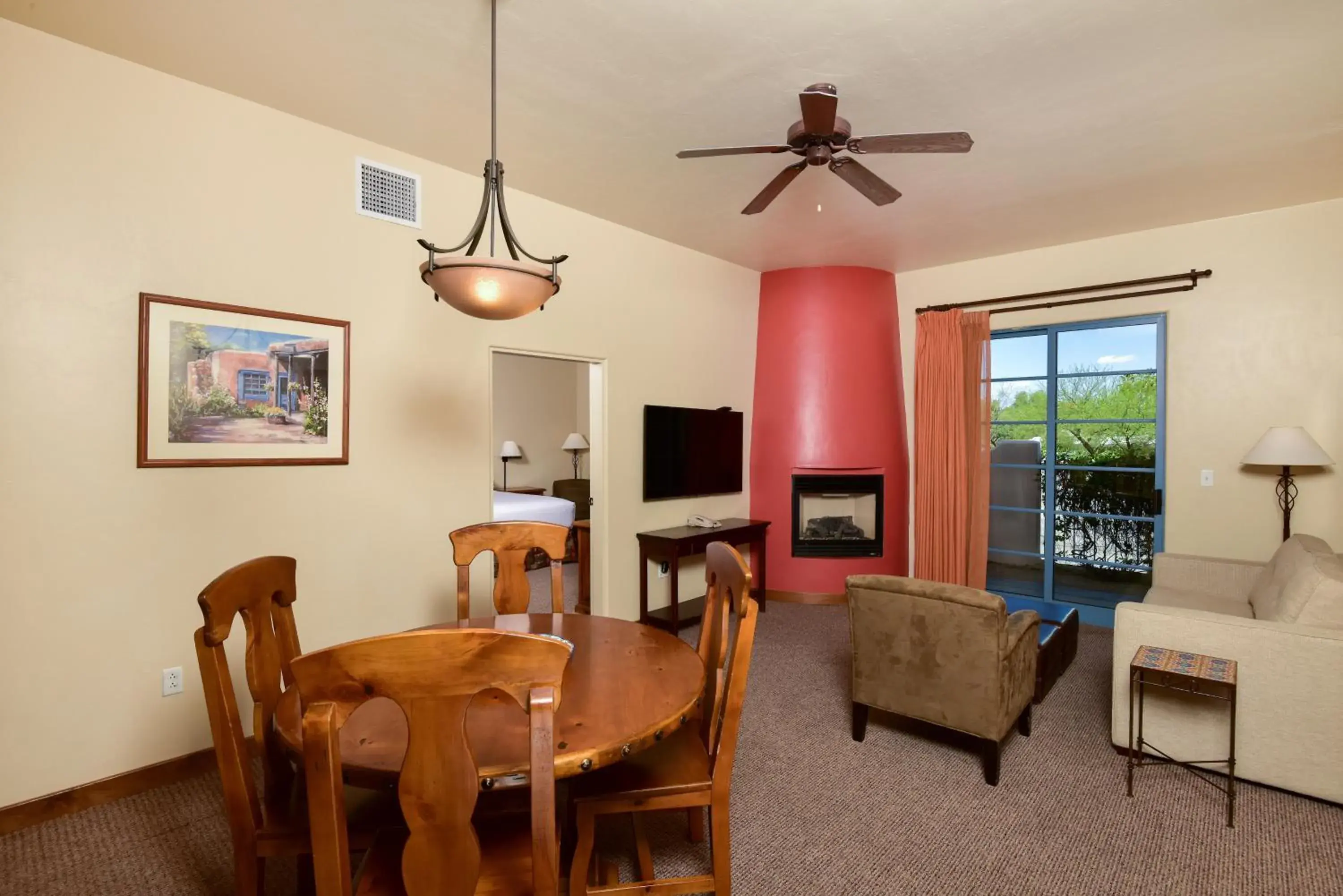Living room in Lodge On The Desert Living room in Lodge On The Desert