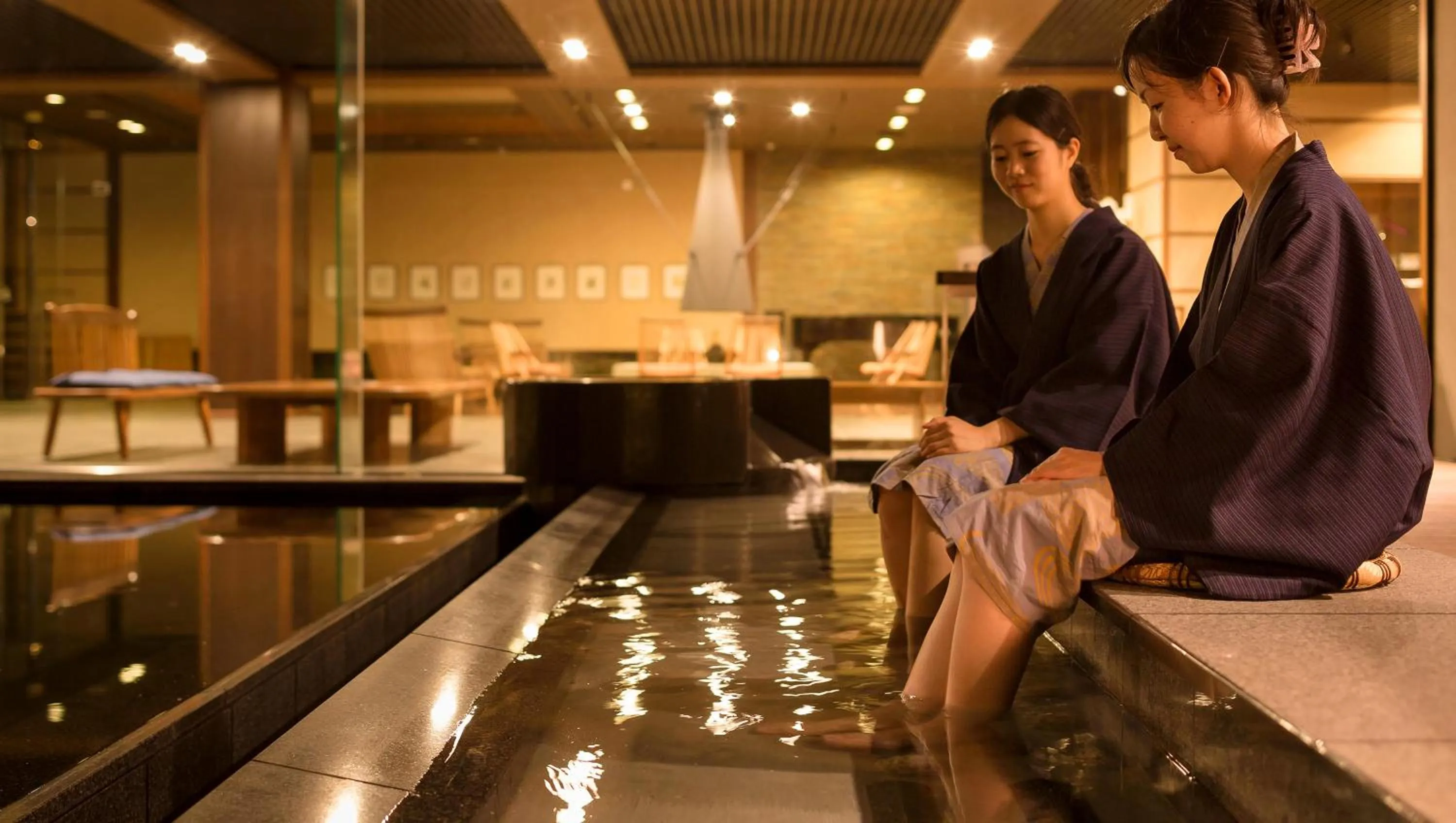 Hot Spring Bath in Laforet Ito Onsen Yunoniwa