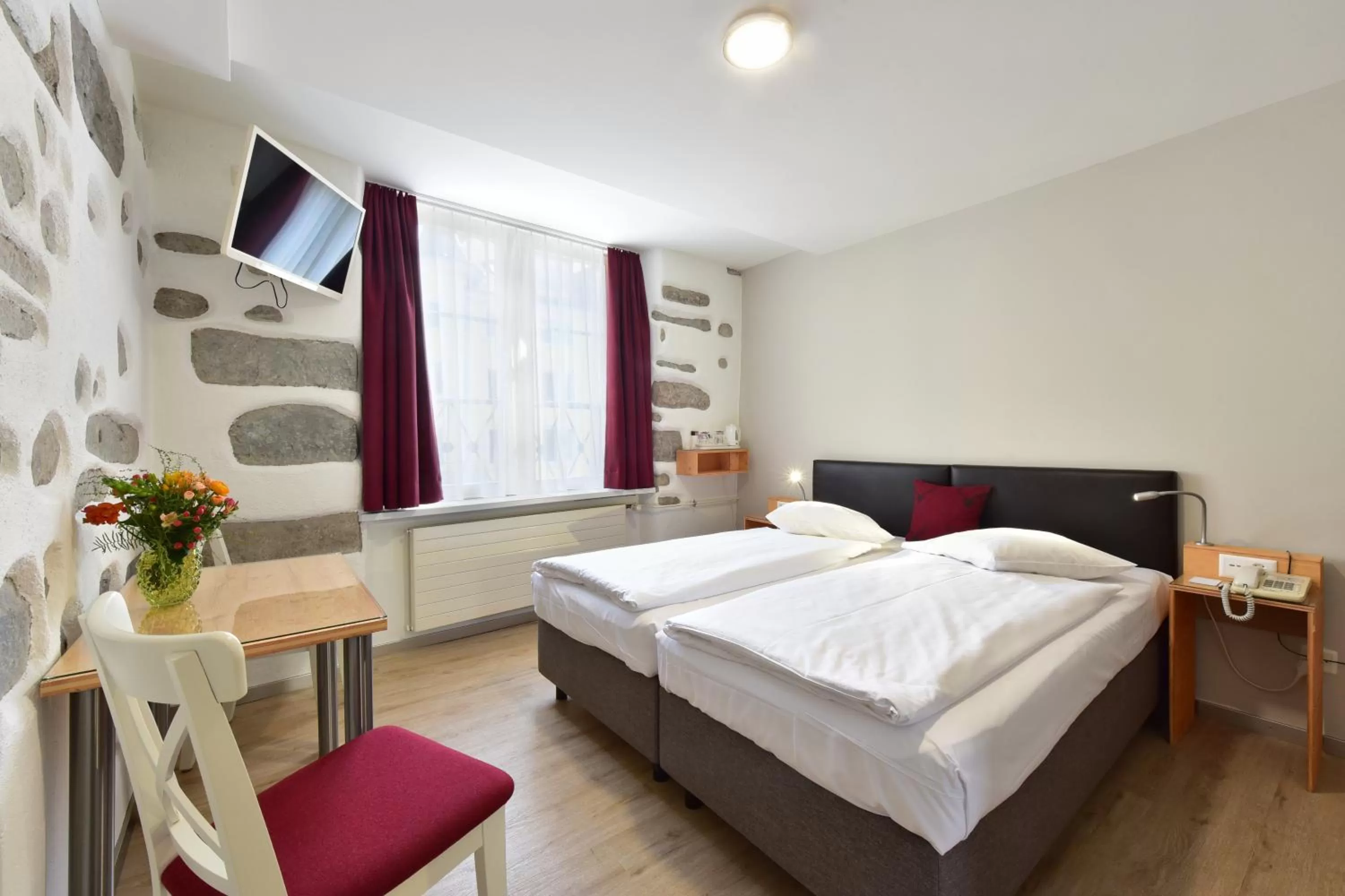 Photo of the whole room, Bed in Hotel Hirschen