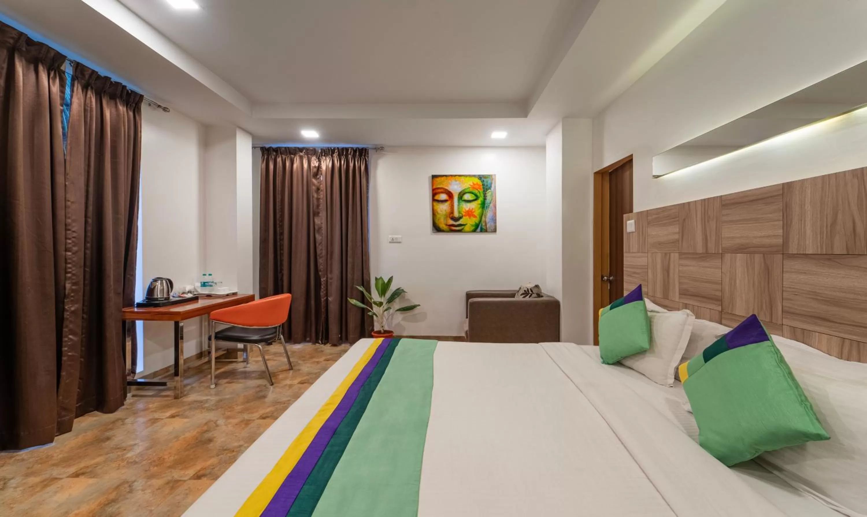 Bedroom, Bed in Treebo Golden Swan Tambaram