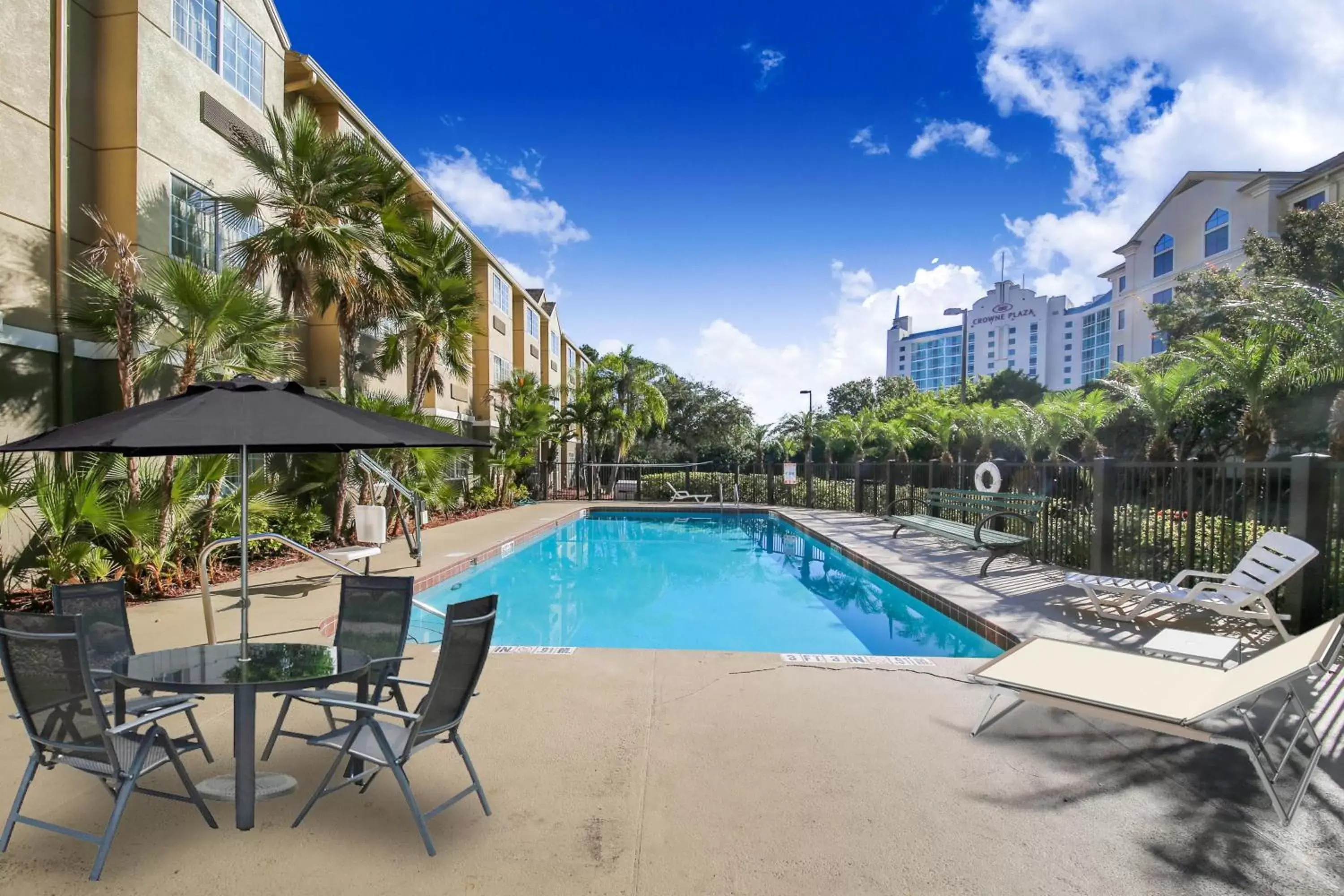 Patio, Swimming Pool in Baymont by Wyndham Orlando-International Dr-Universal Blvd
