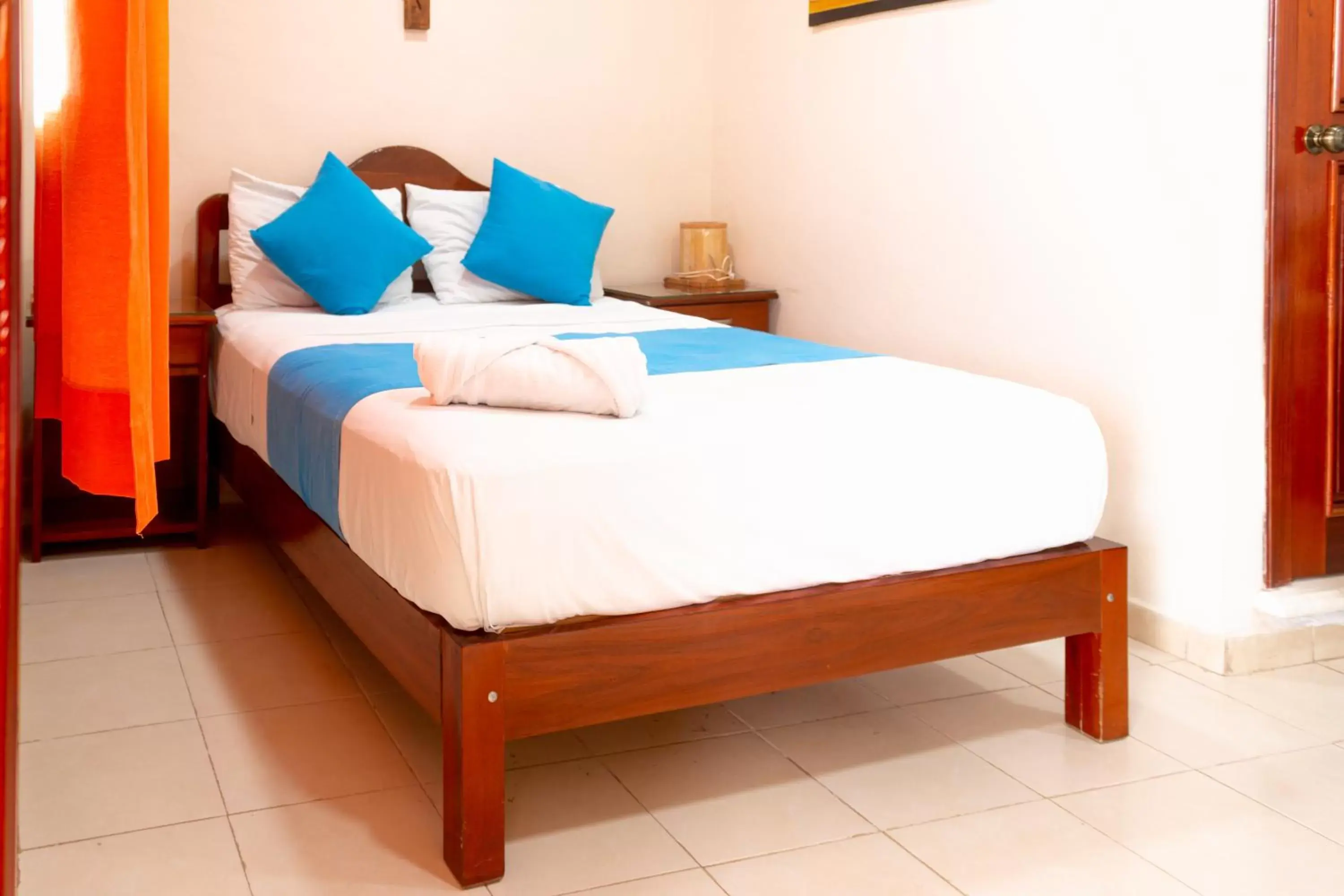 Bed in Hotel Bacalar Magico