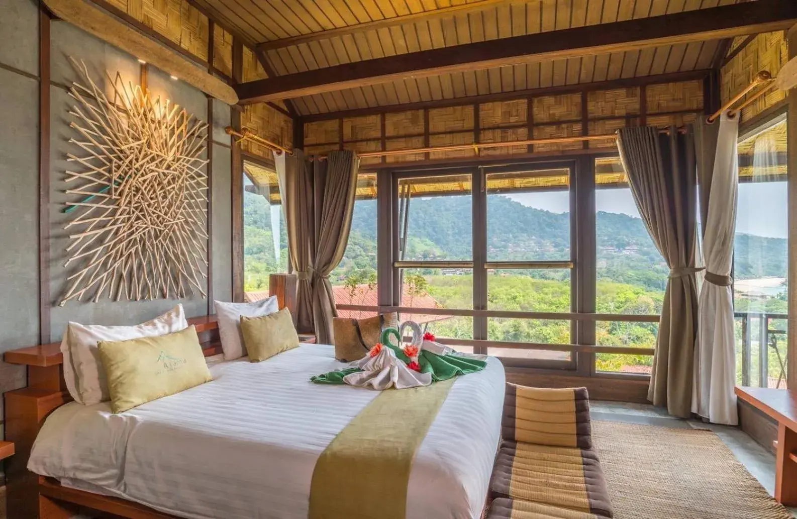 Bedroom in Alama Sea Village Resort - SHA Extra Plus