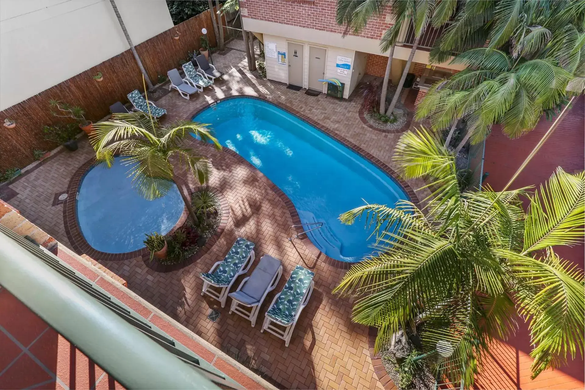 Pool View in Terralong Terrace Apartments