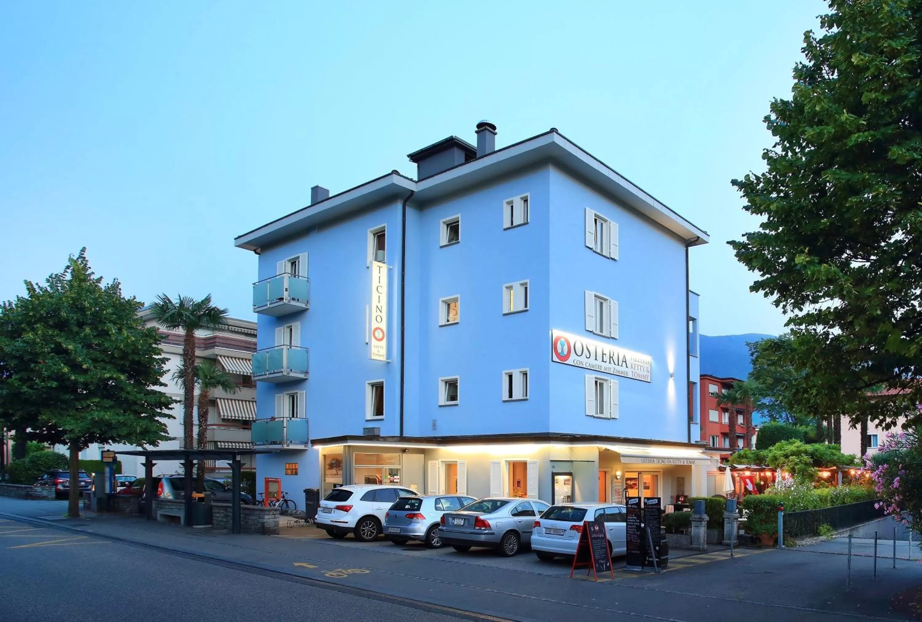 Facade/entrance in Osteria Ticino by Ketty & Tommy