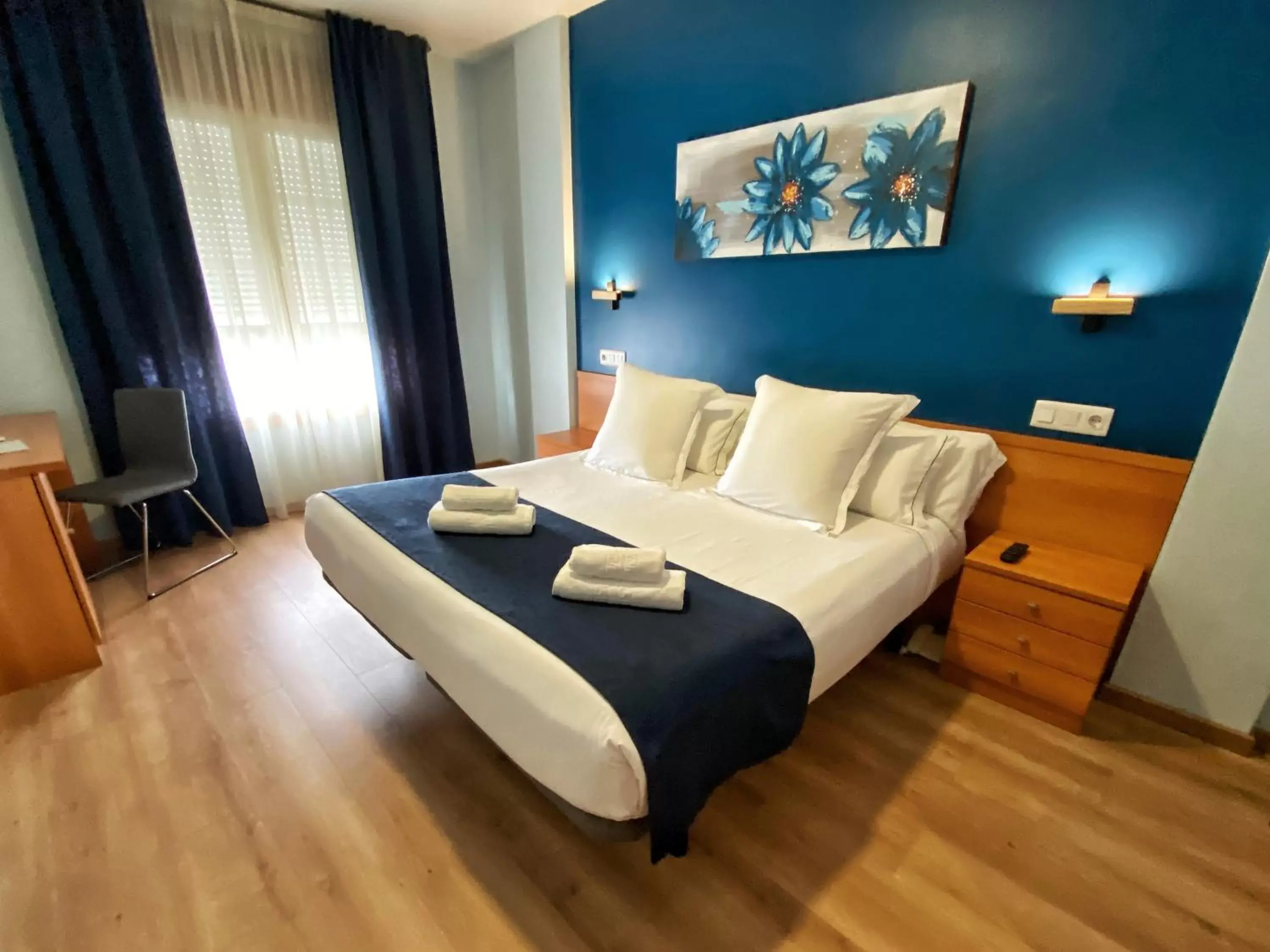 Bed in Hotel Ribeira Sacra