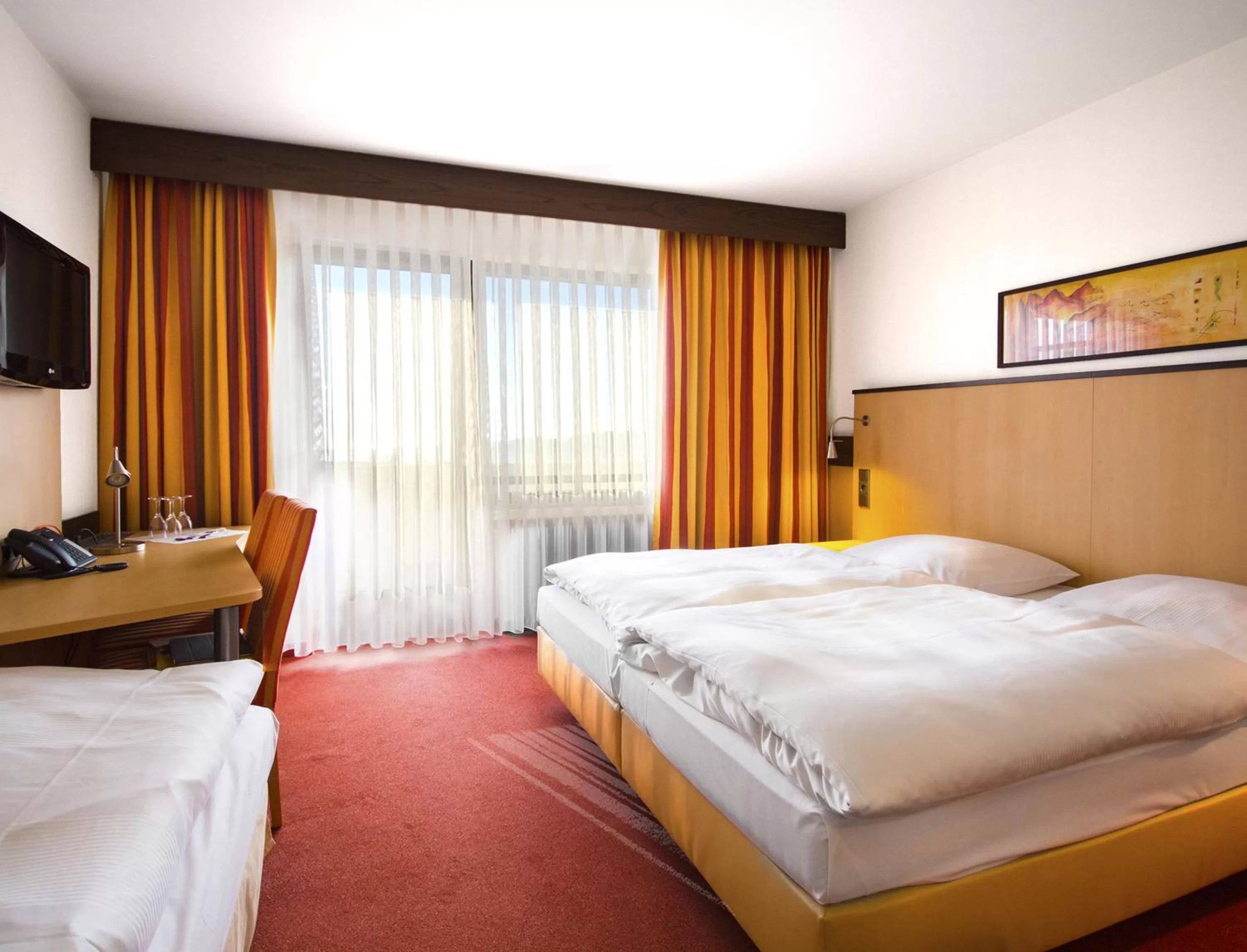 Bed in Seligweiler Hotel & Restaurant