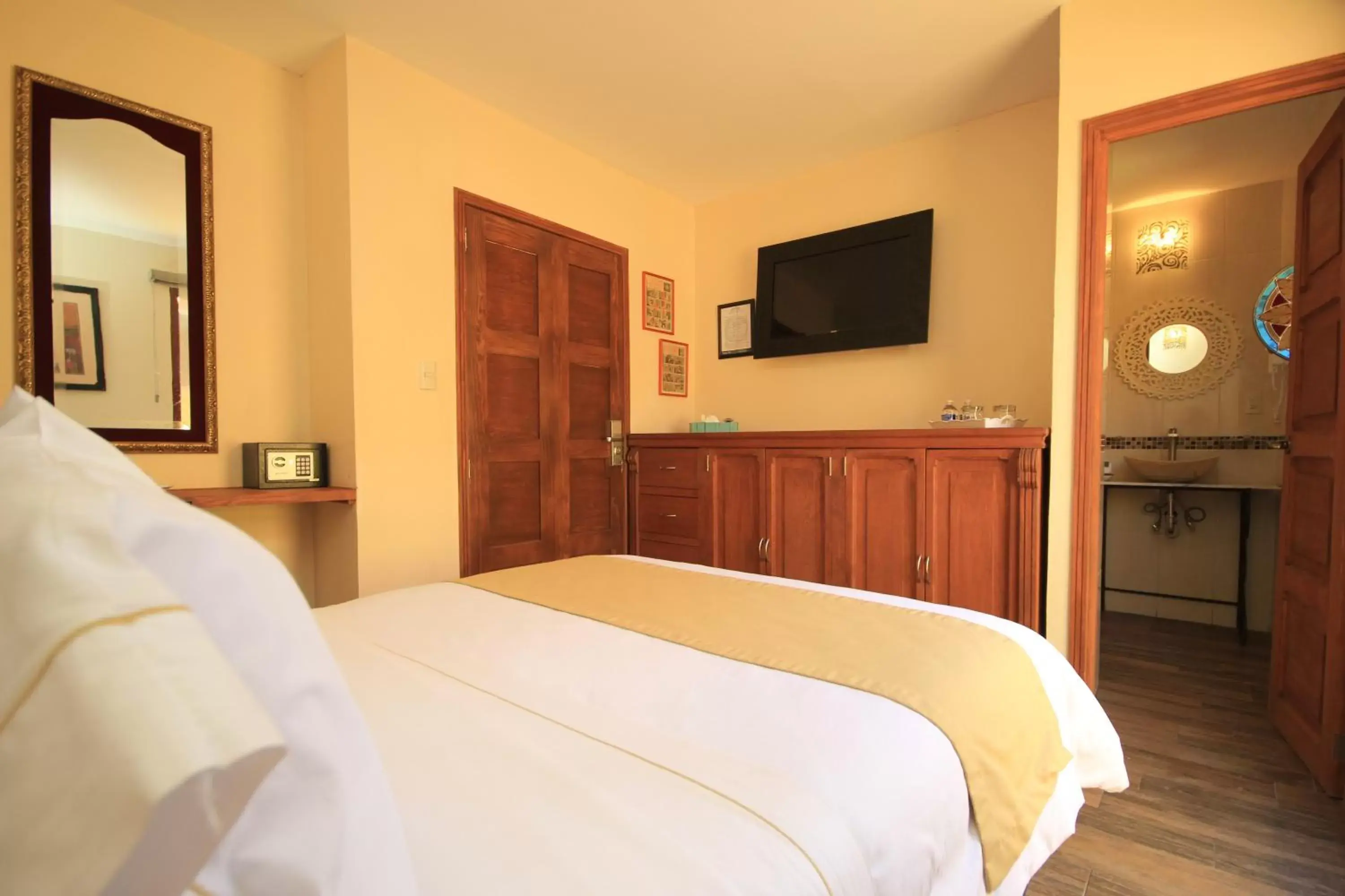 Bed in Hotel Boutique Ponciano
