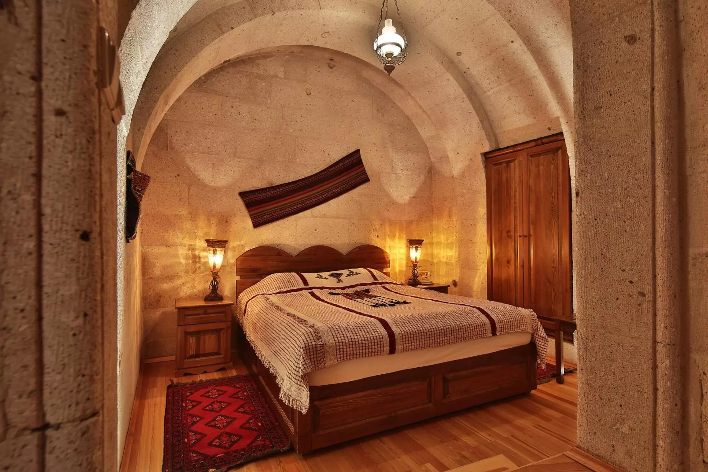 Bed in Cappadocia Cave Suites