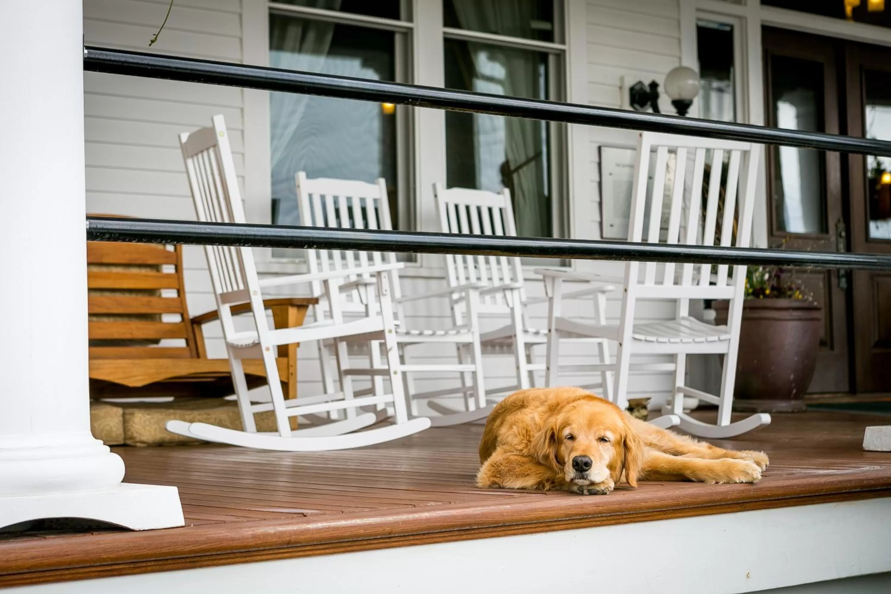 Patio in The Sacajawea Hotel